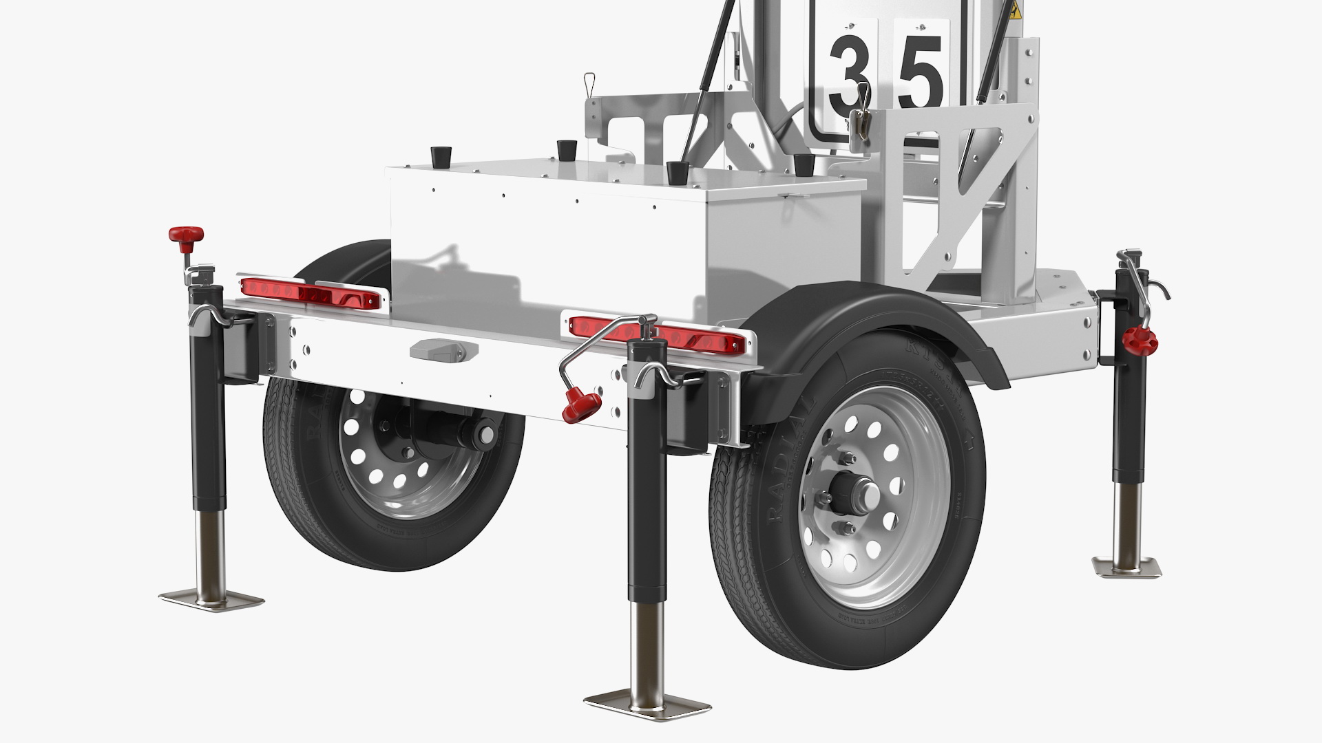 3D Mobile Speed Radar Trailer