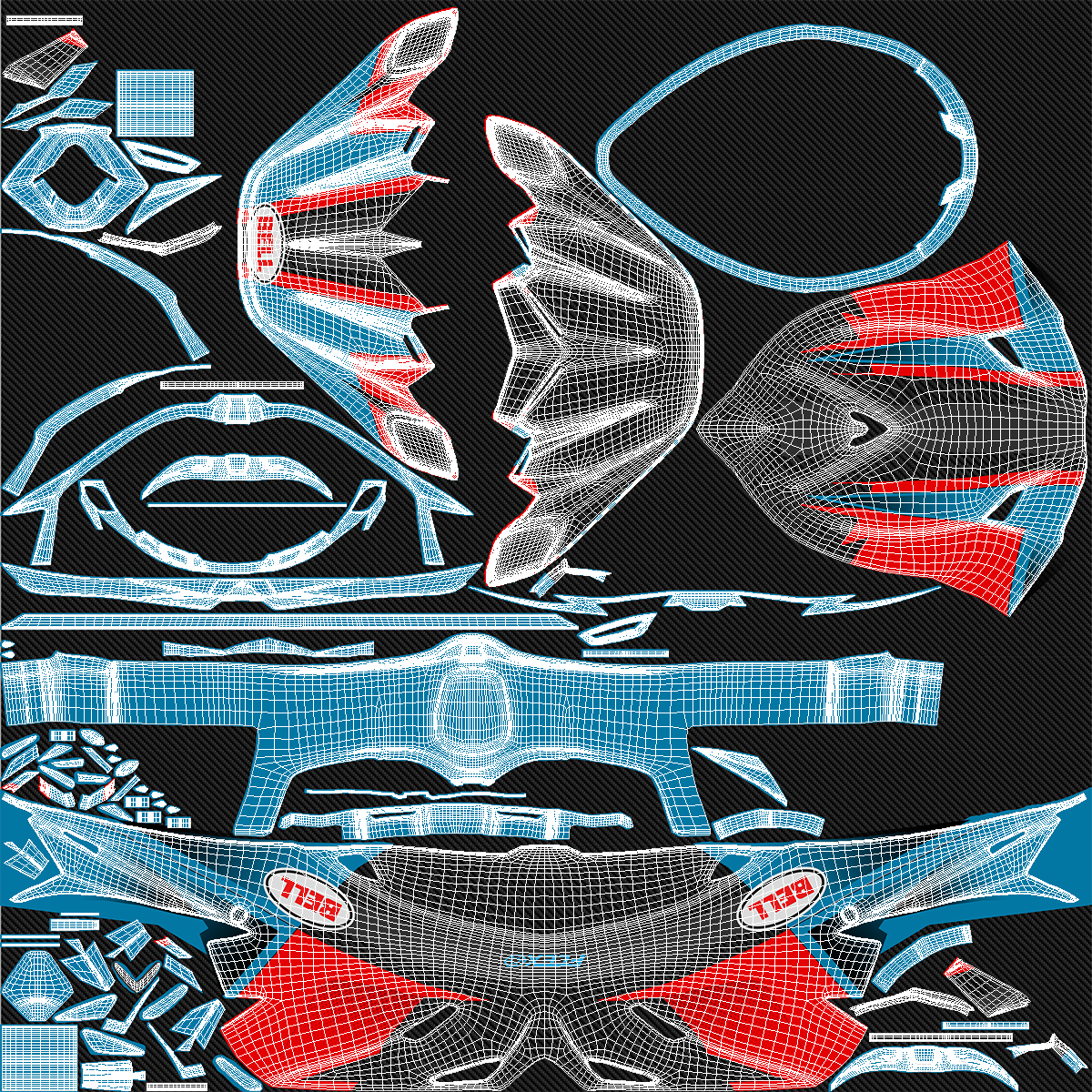 Bell Motorcycle Helmet 3D