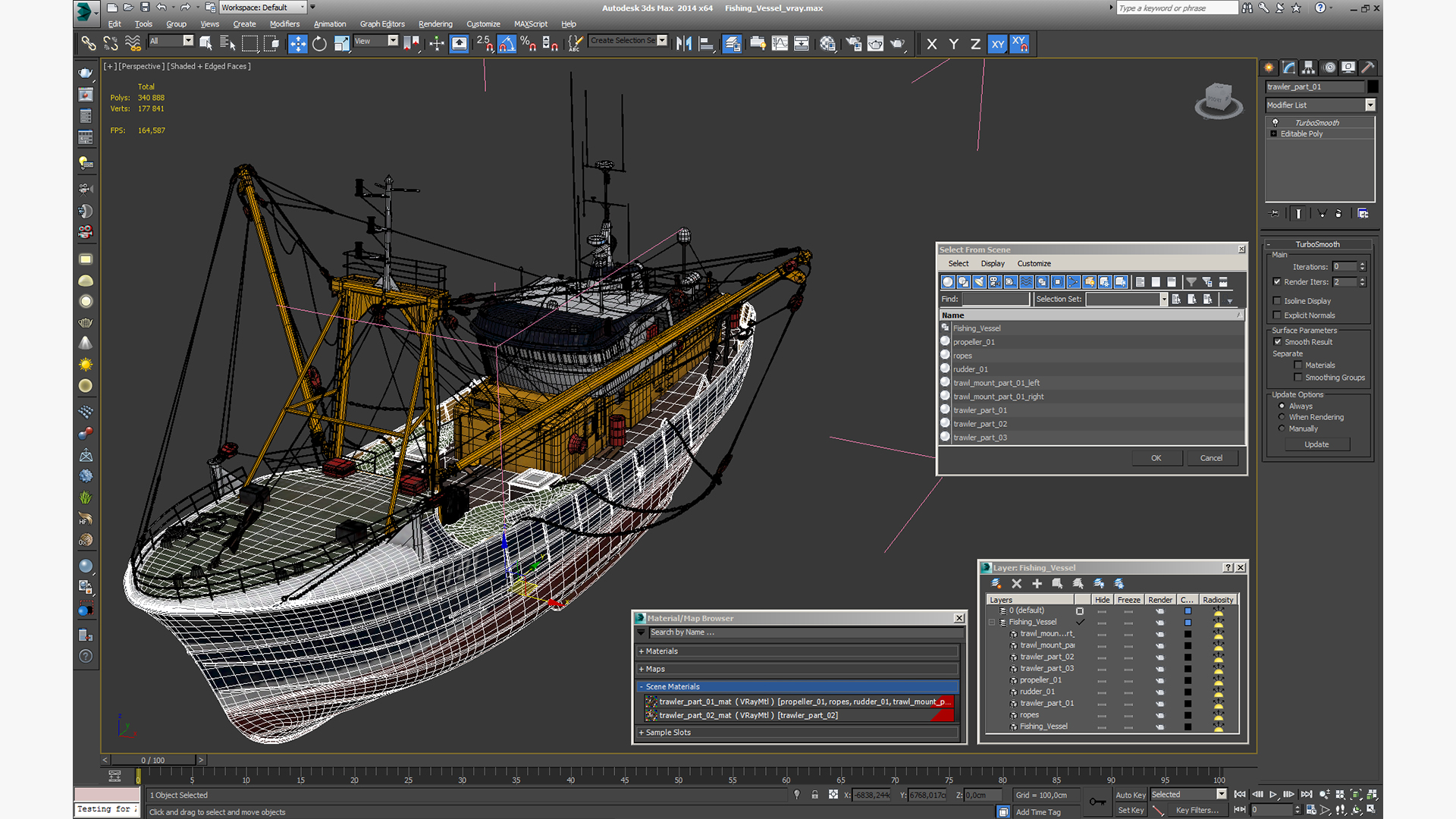 Fishing Vessel 3D model