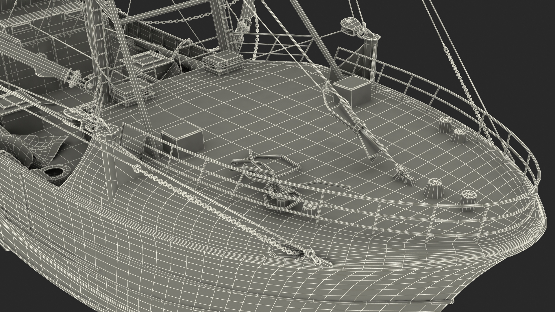 Fishing Vessel 3D model