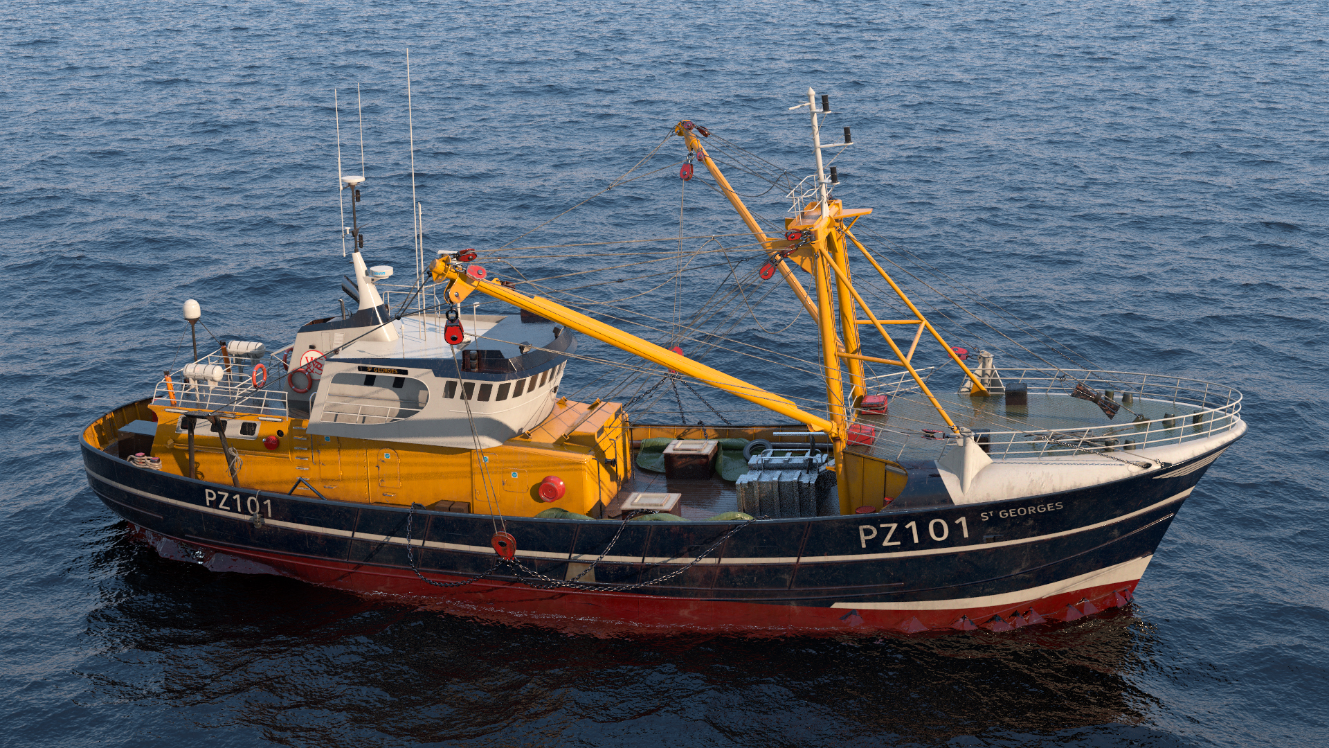 Fishing Vessel 3D model