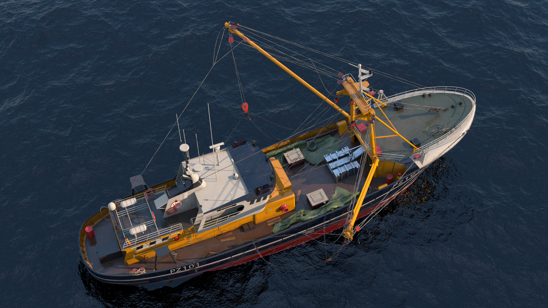 Fishing Vessel 3D model