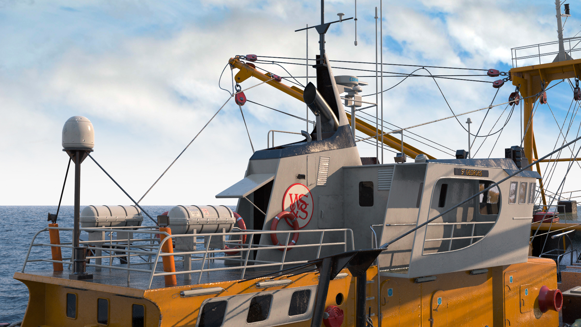 Fishing Vessel 3D model