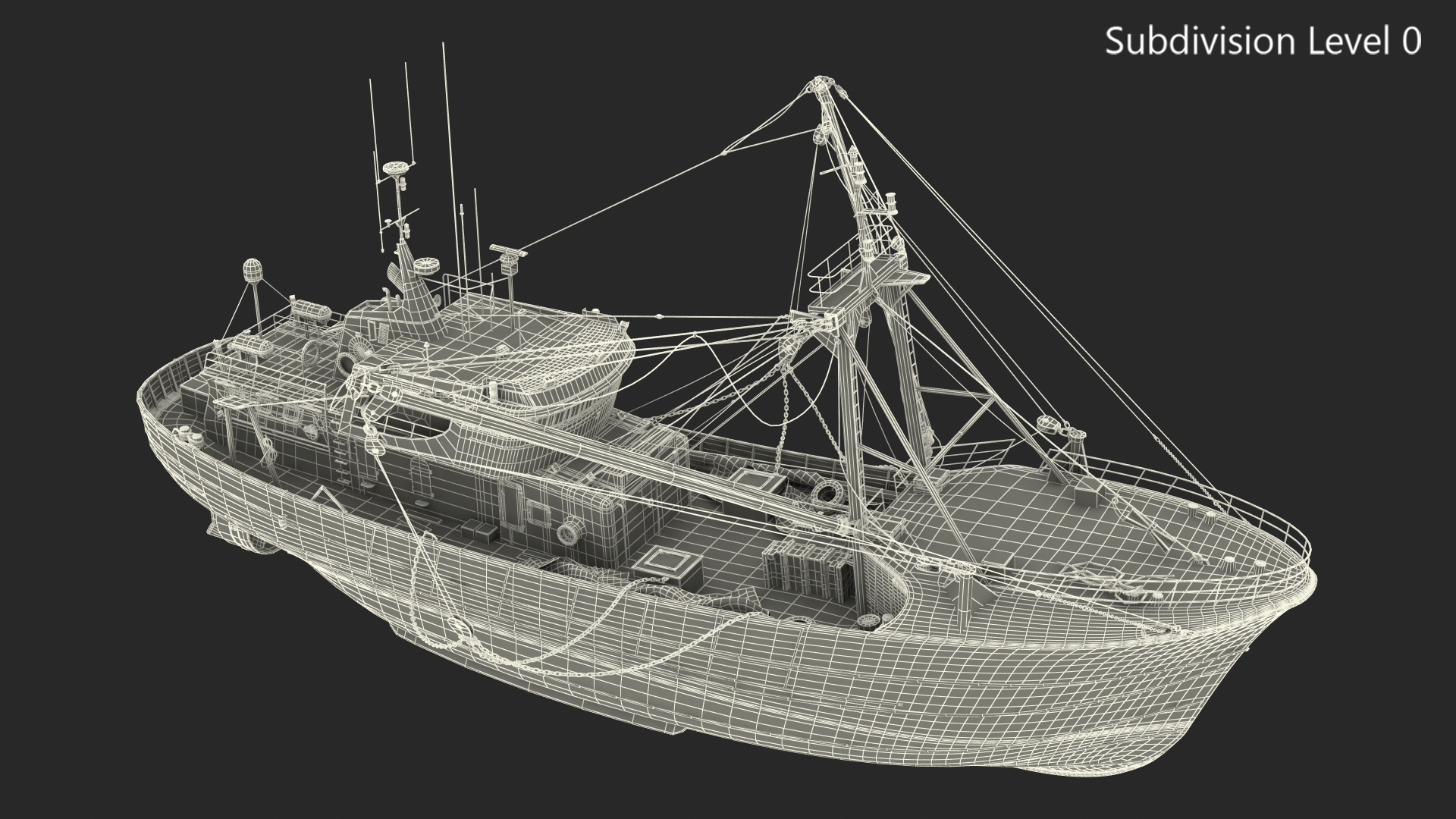 Fishing Vessel 3D model