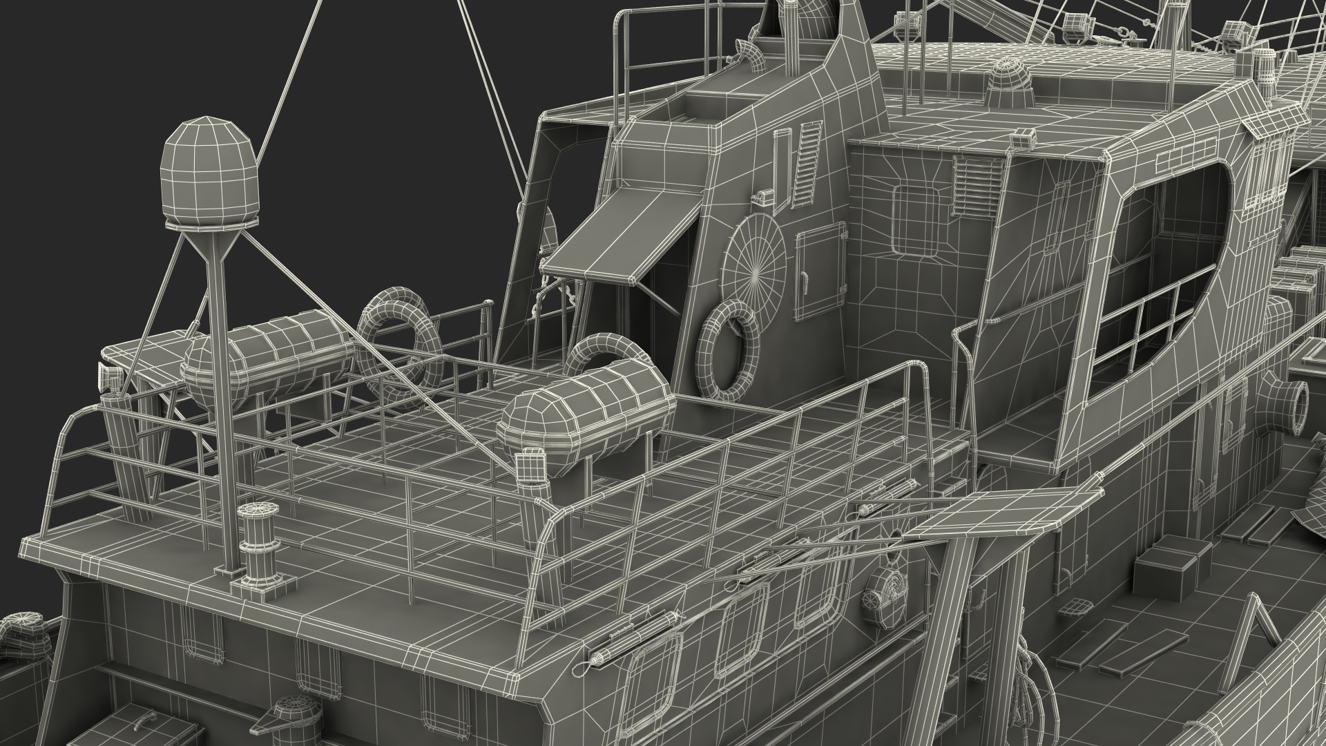Fishing Vessel 3D model