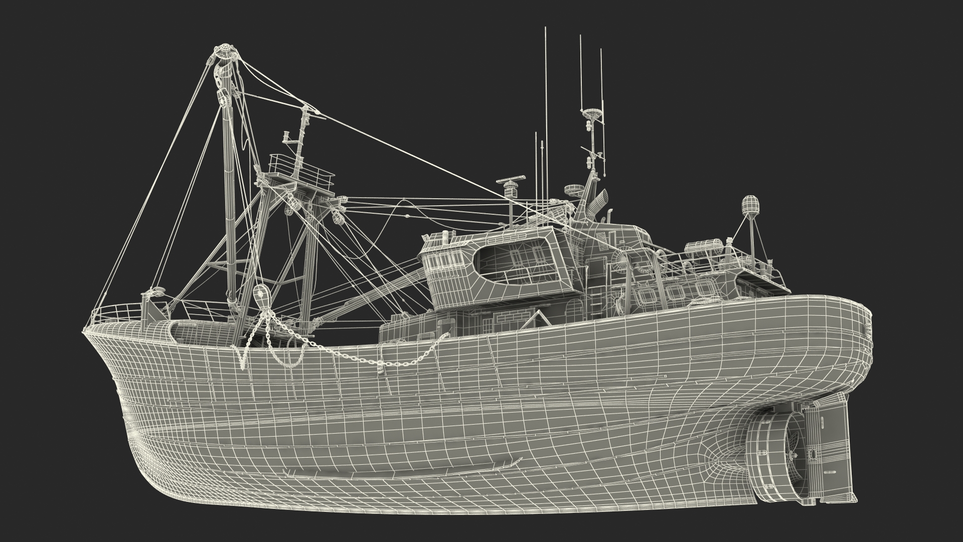 Fishing Vessel 3D model
