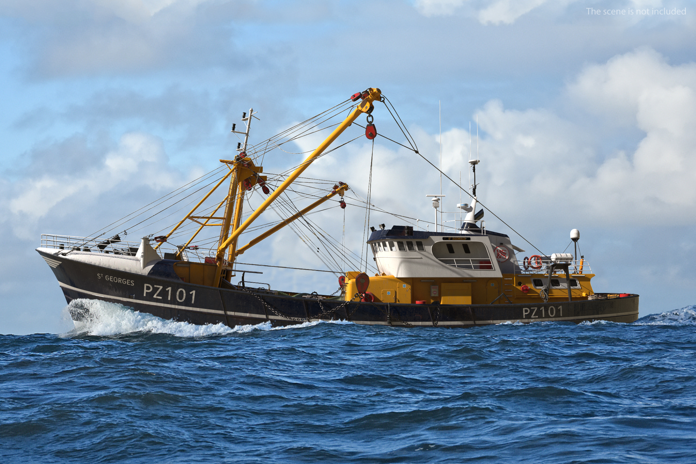 Fishing Vessel 3D model