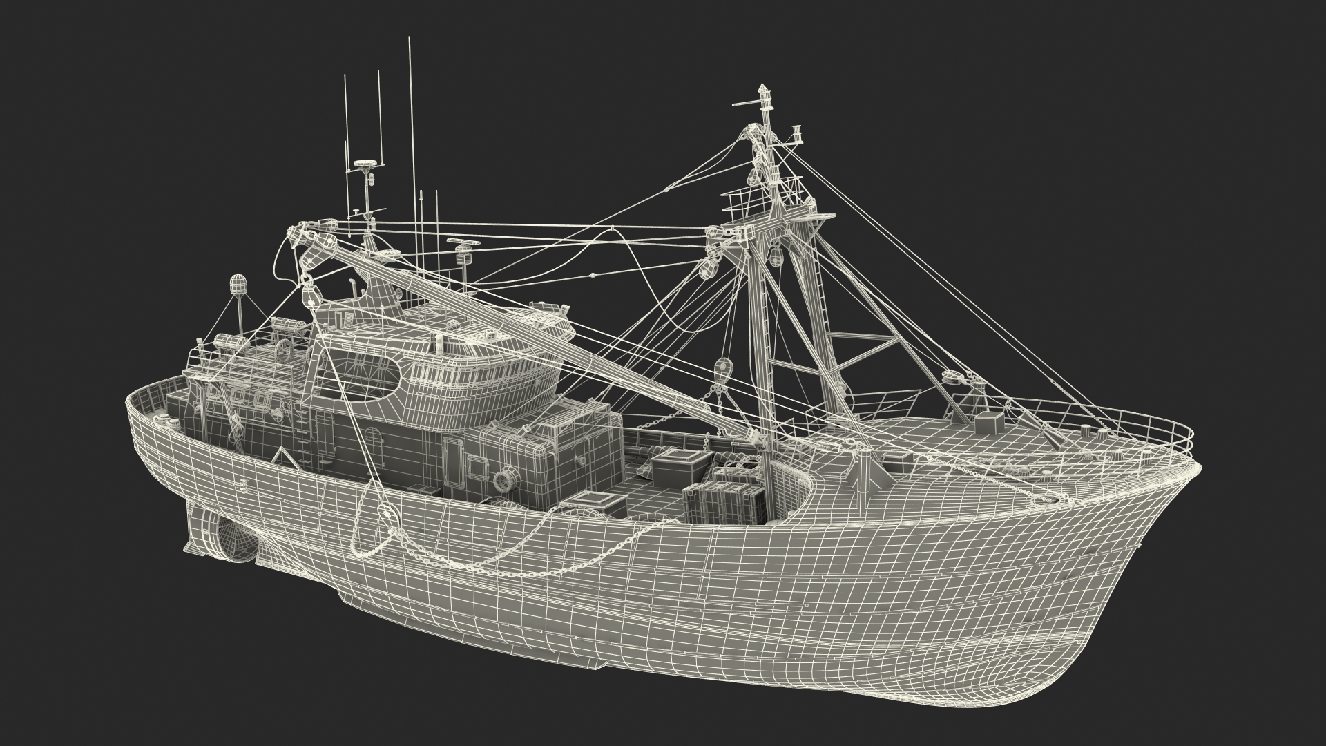Fishing Vessel 3D model