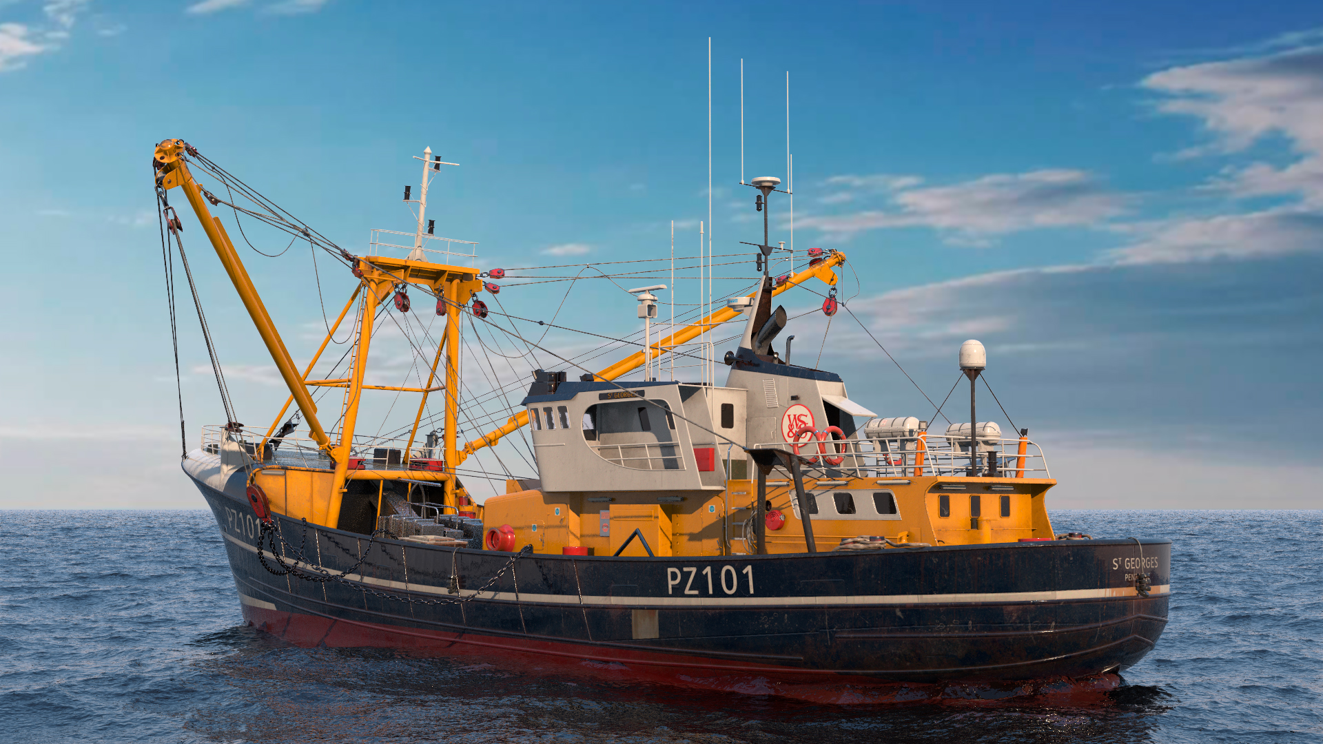 Fishing Vessel 3D model