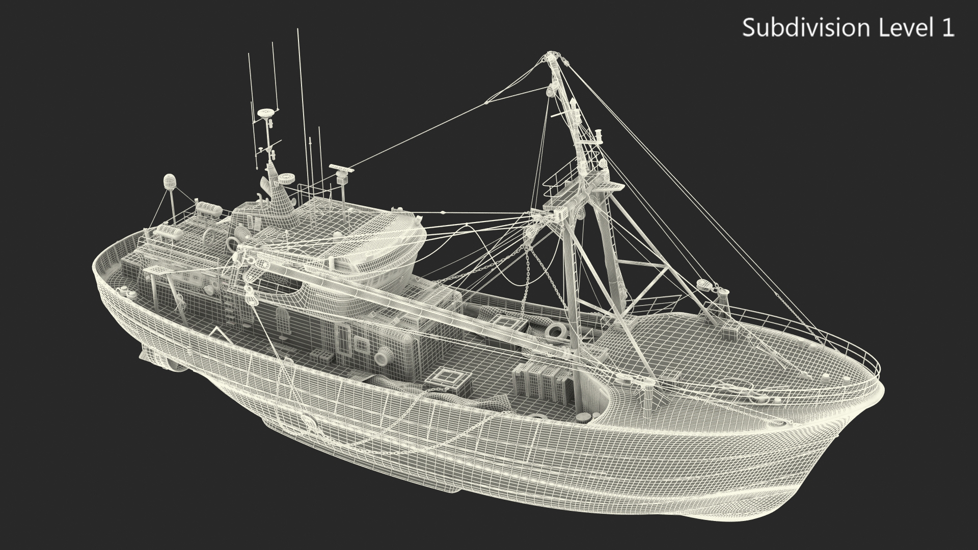 Fishing Vessel 3D model