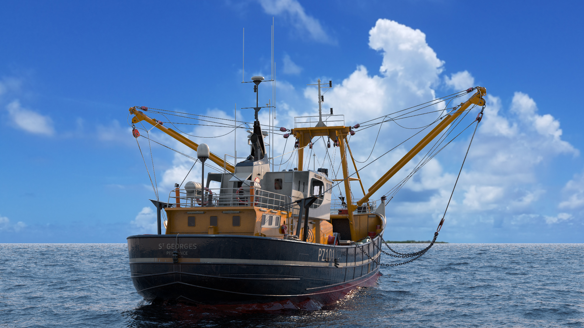 Fishing Vessel 3D model