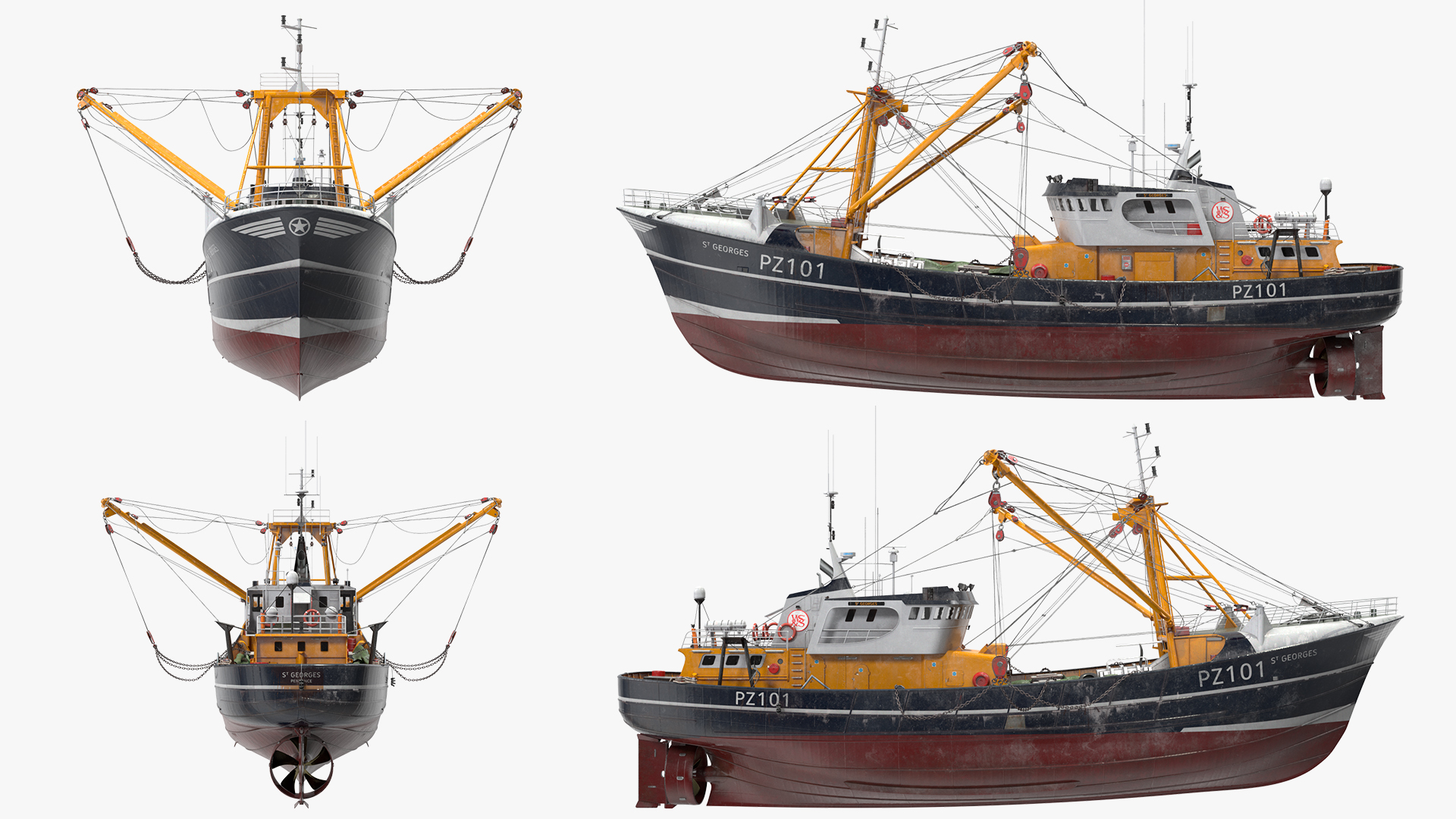 Fishing Vessel 3D model