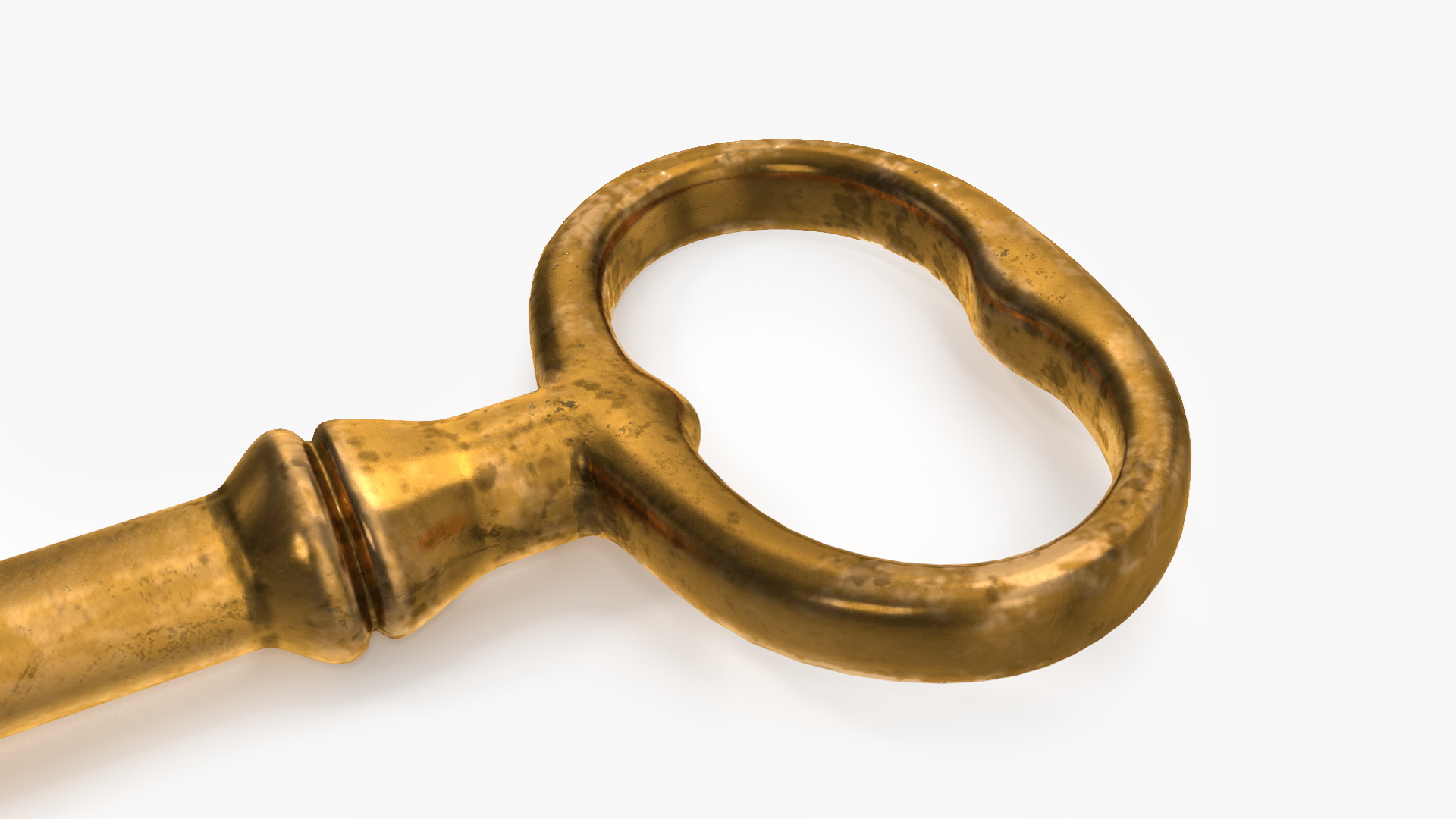 3D model Classic Skeleton Key Gold