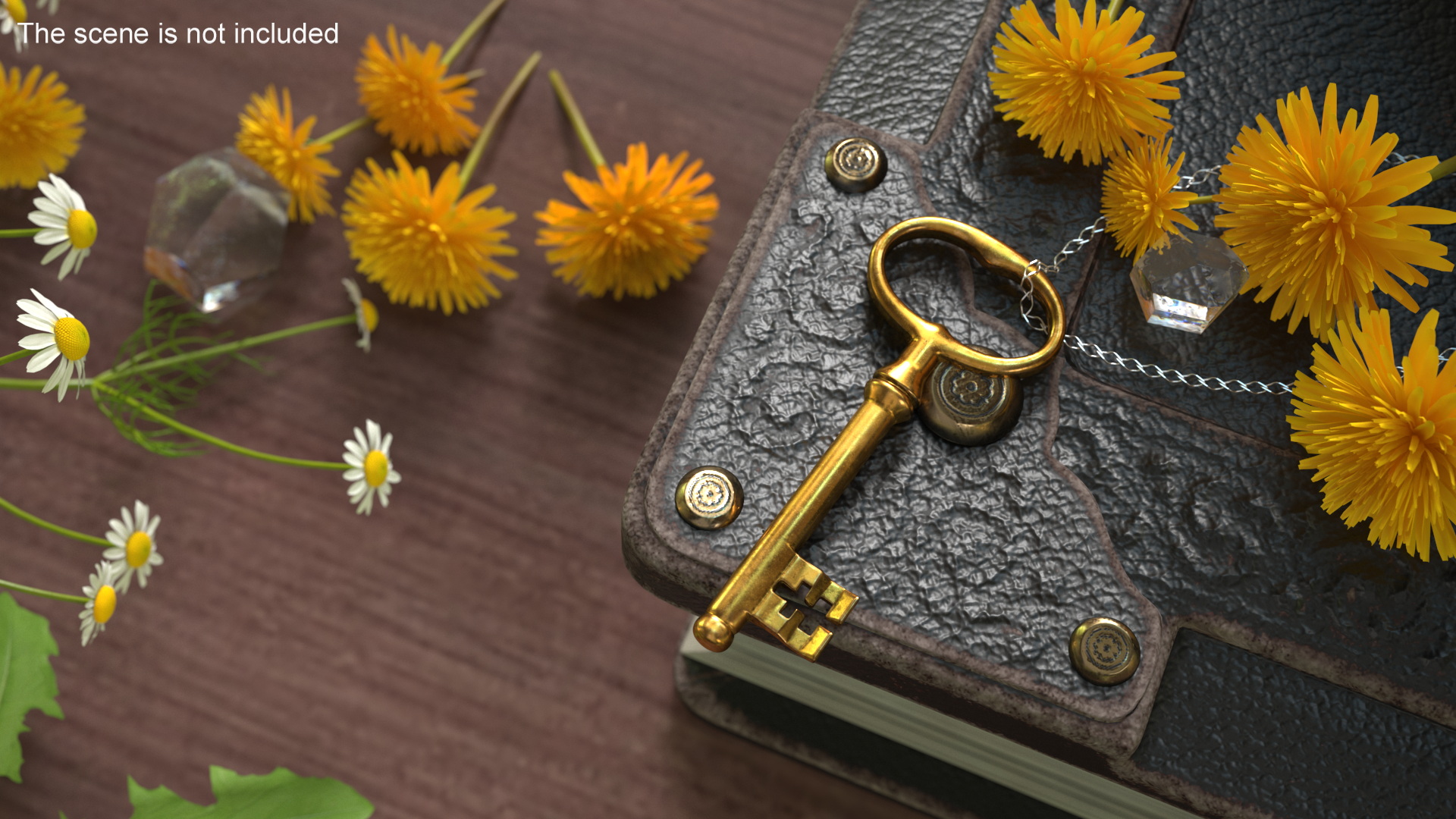 3D model Classic Skeleton Key Gold