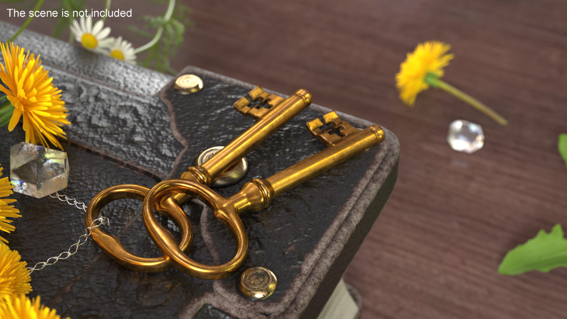 3D model Classic Skeleton Key Gold