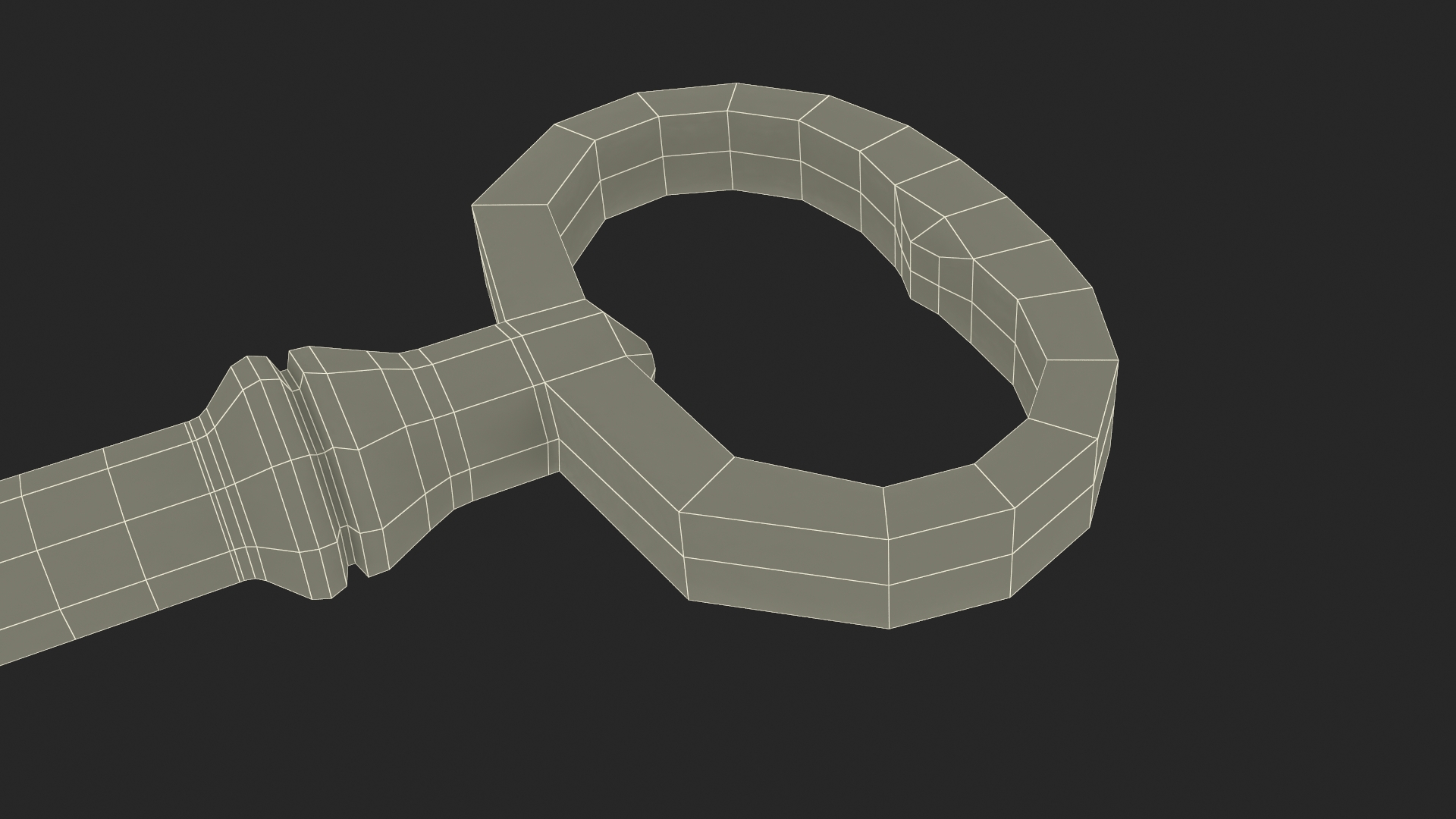 3D model Classic Skeleton Key Gold