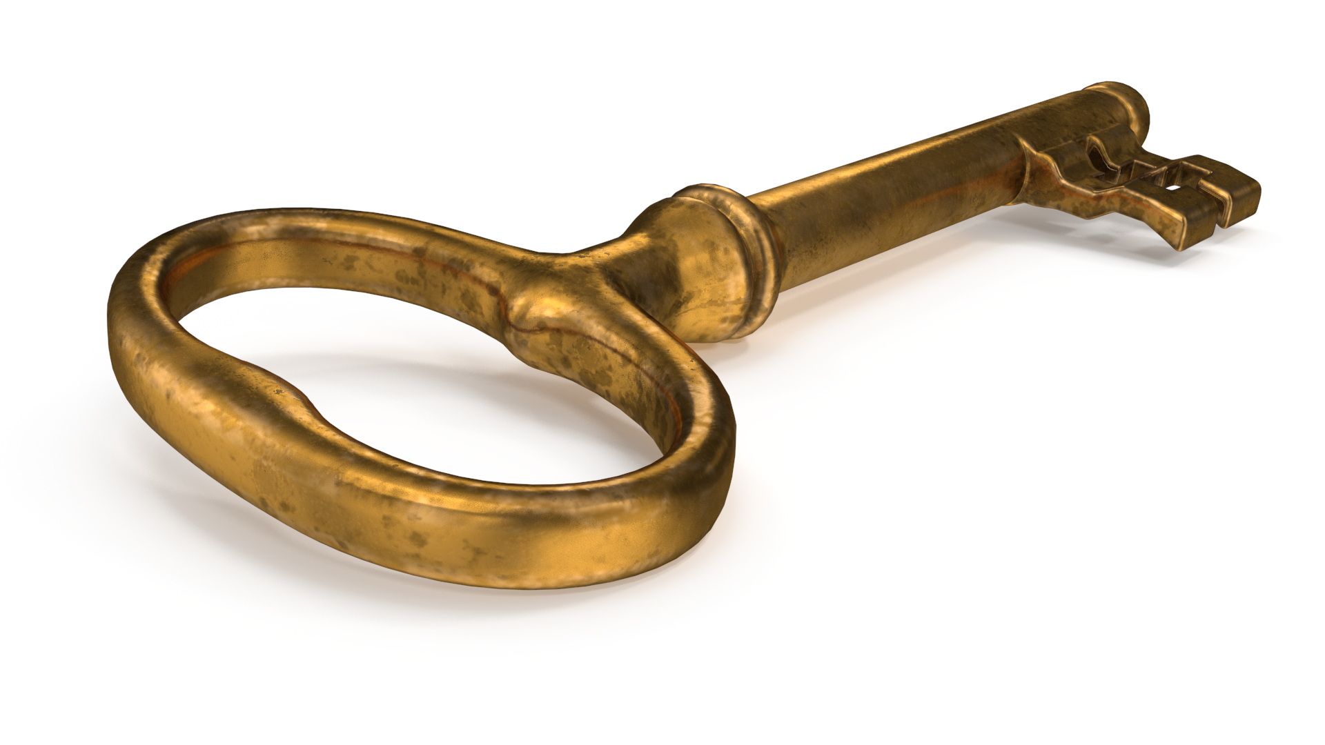 3D model Classic Skeleton Key Gold