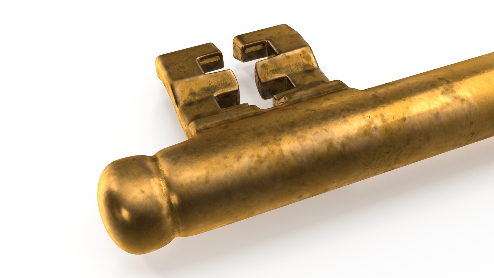 3D model Classic Skeleton Key Gold