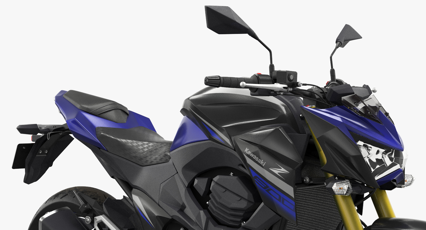 3D model Standard Motorcycle Kawasaki Z800 2016 Rigged