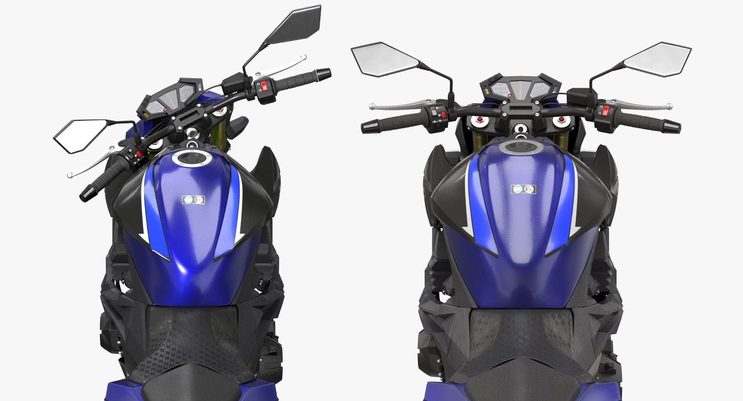 3D model Standard Motorcycle Kawasaki Z800 2016 Rigged