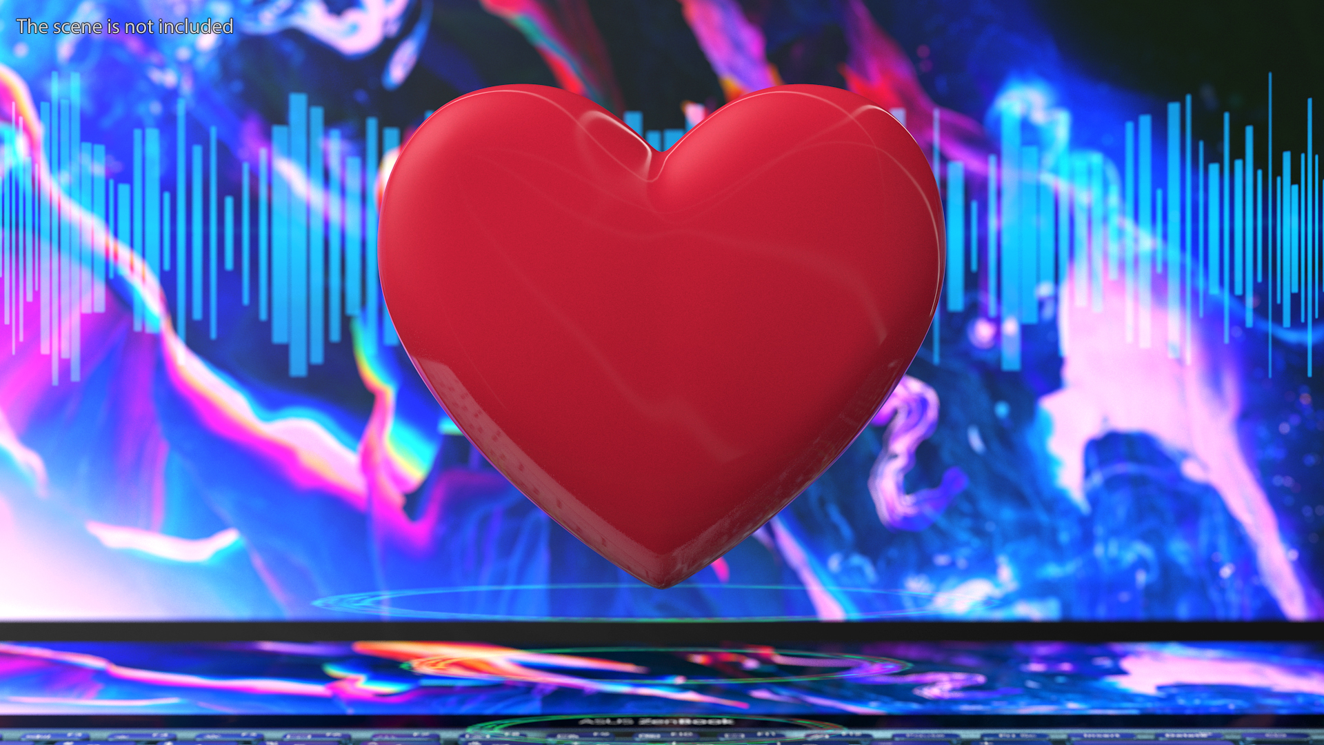 3D model Red Heart Emoji