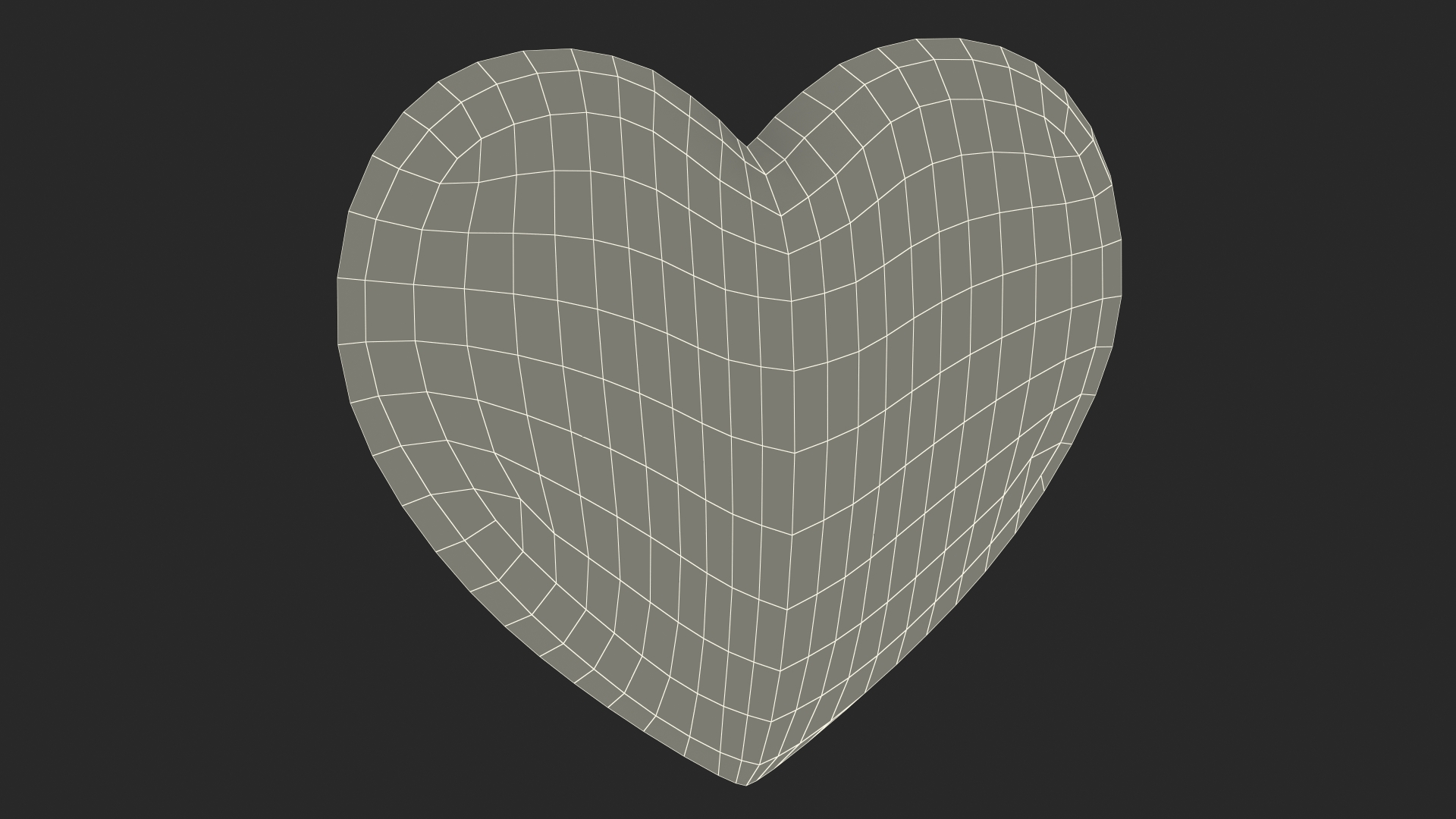 3D model Red Heart Emoji
