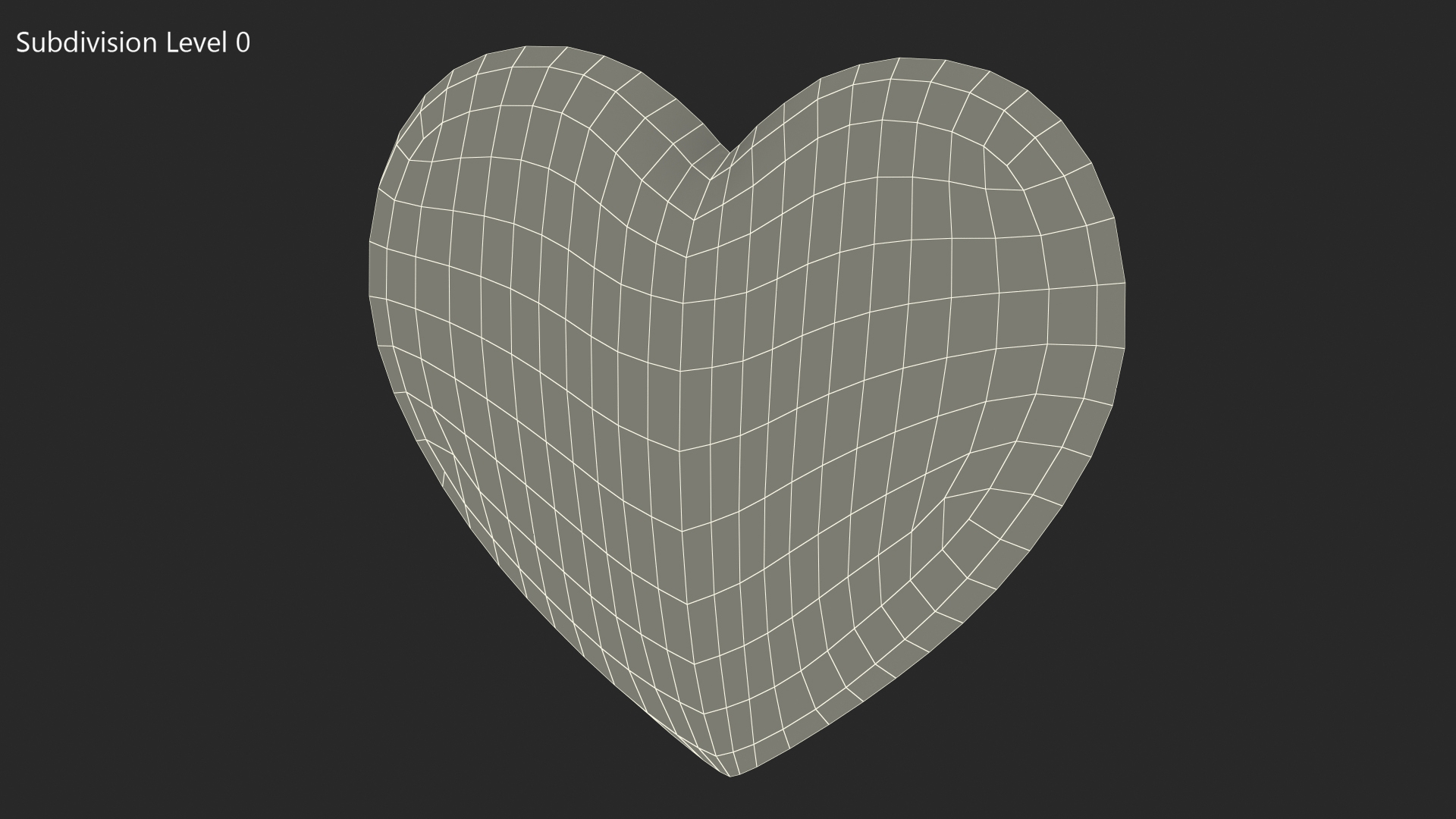 3D model Red Heart Emoji