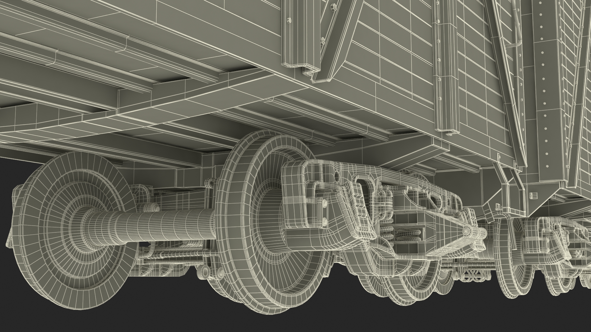 Steam Engine with Freight Cars and Caboose 3D