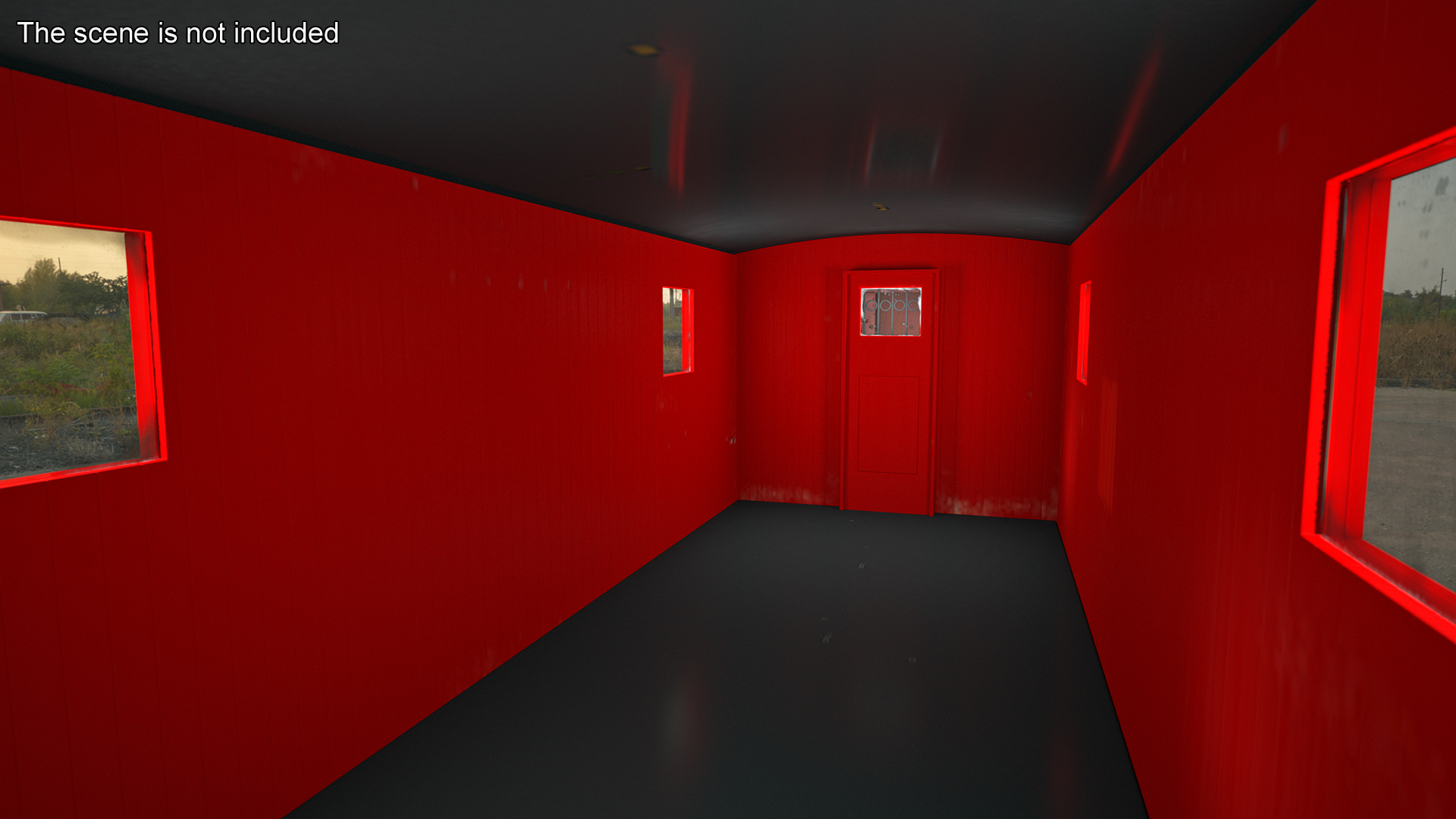 Steam Engine with Freight Cars and Caboose 3D