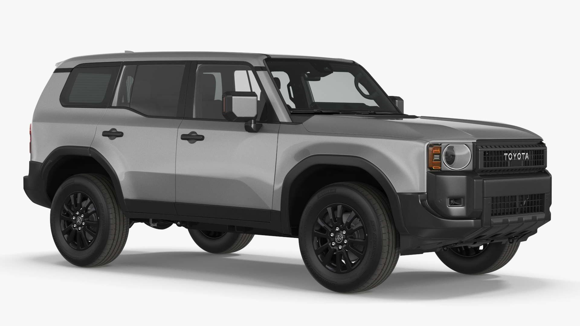 Toyota Land Cruiser 2024 Silver Color 3D