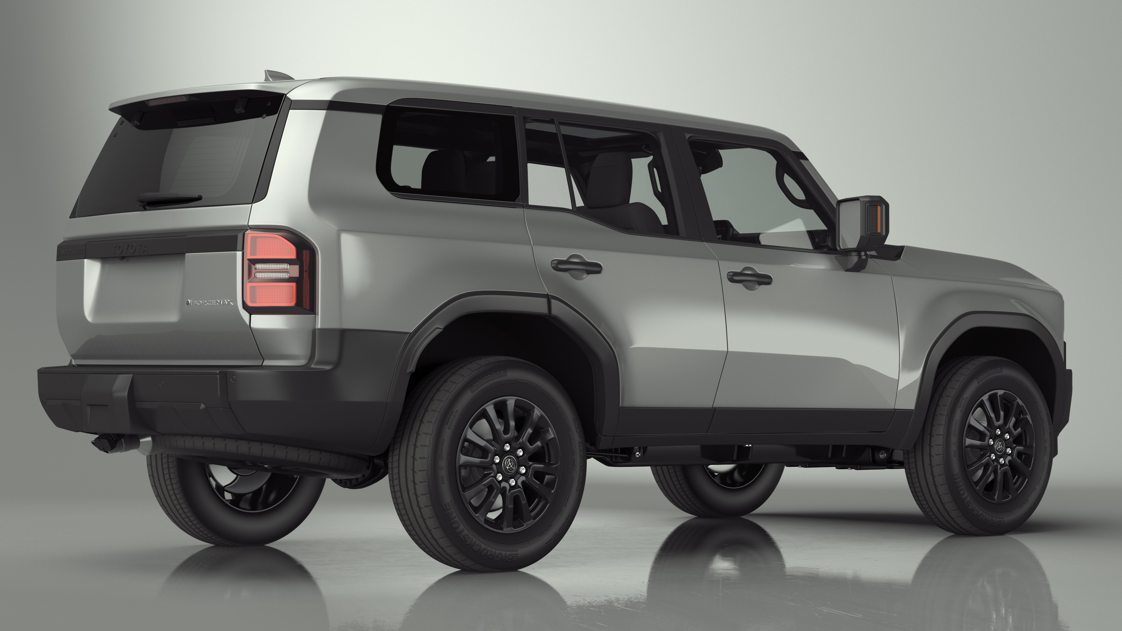 Toyota Land Cruiser 2024 Silver Color 3D