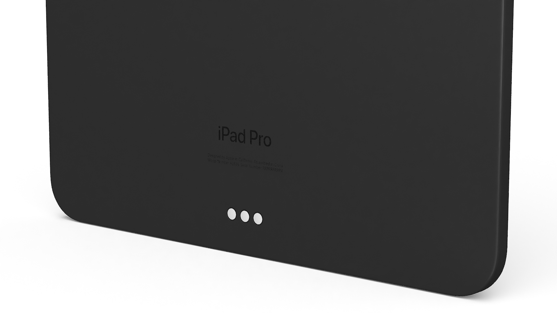 Black Apple IPad Pro 2024 11 Inch Off 3D