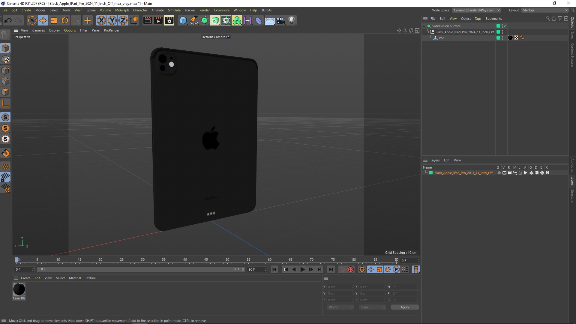 Black Apple IPad Pro 2024 11 Inch Off 3D