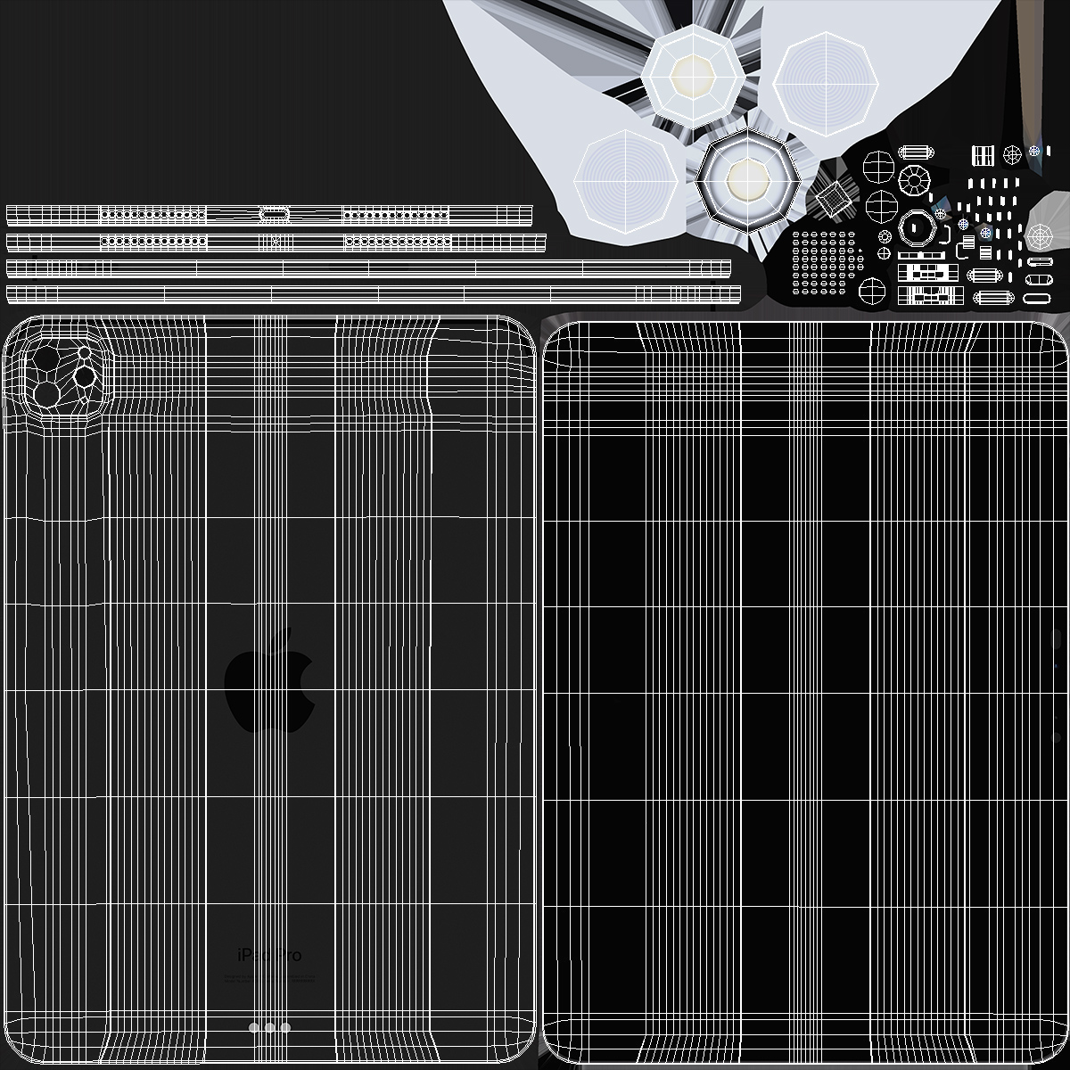 Black Apple IPad Pro 2024 11 Inch Off 3D