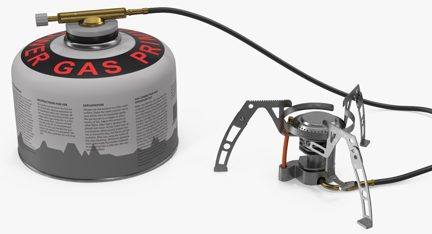 Camping Gas Stove 3 3D model