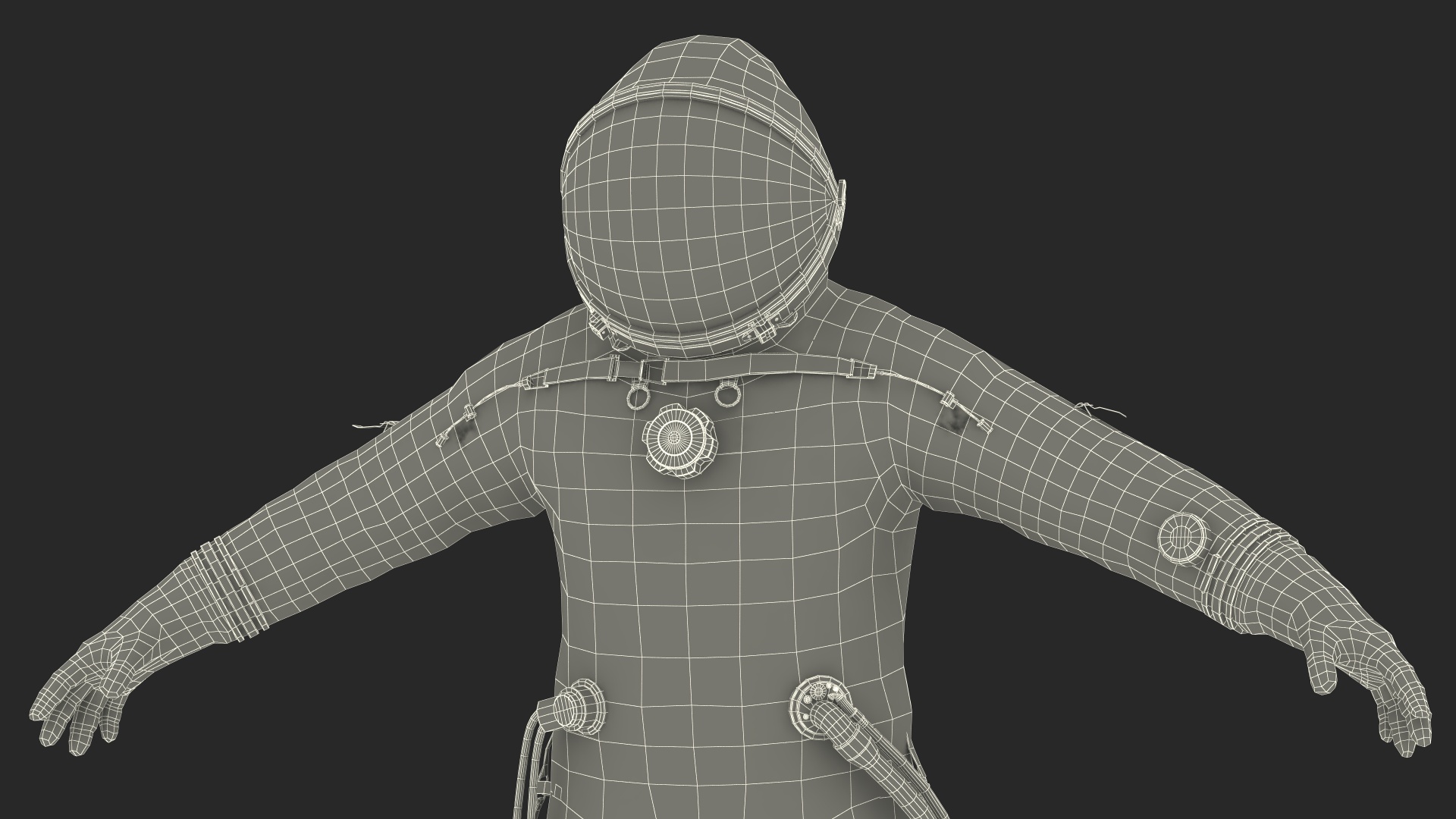 3D model Russian Sokol KV-2 Pressurized Spacesuit