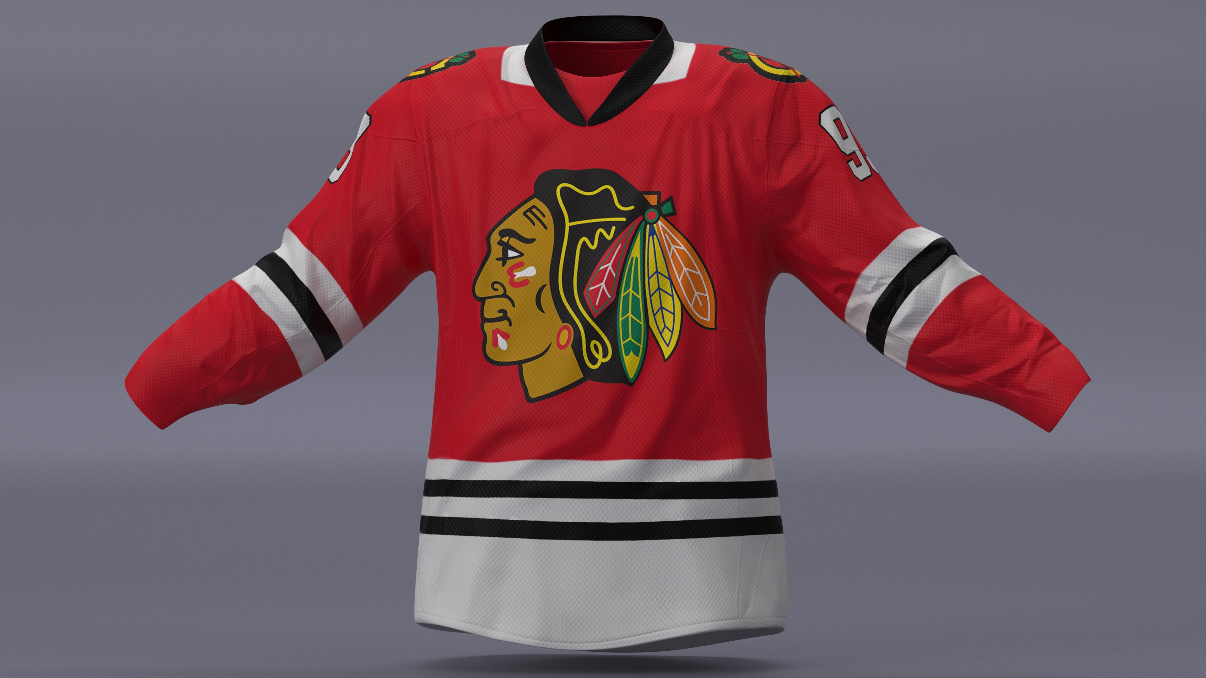3D model Jersey Chicago Blackhawks