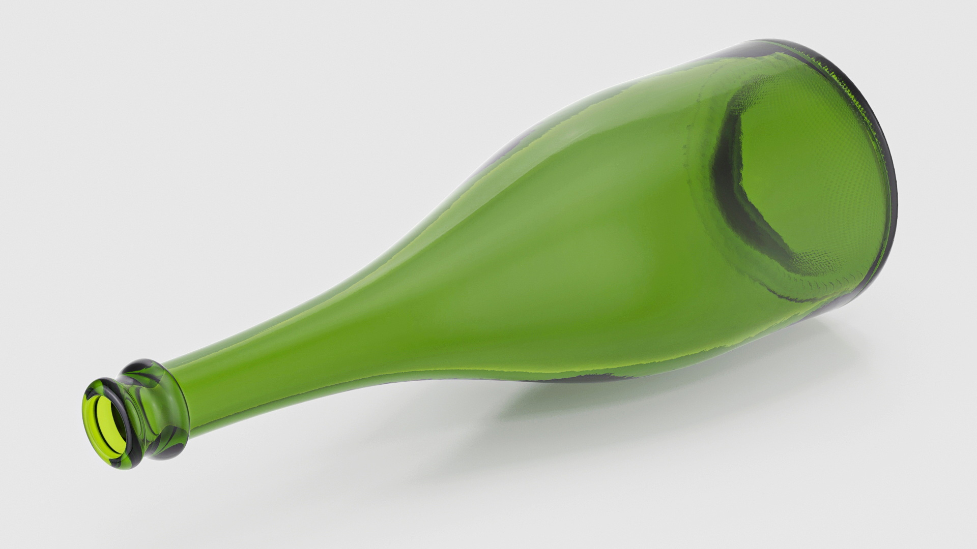 Black Champagne Bottle Mockup 3D model