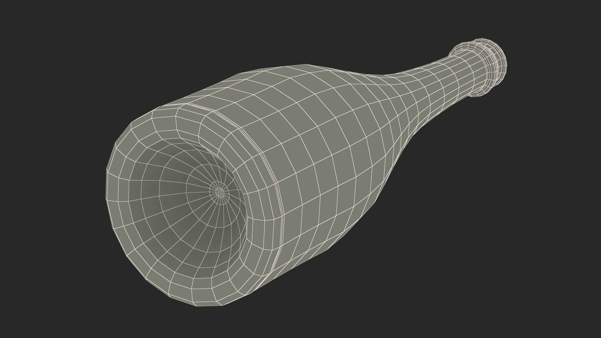 Black Champagne Bottle Mockup 3D model