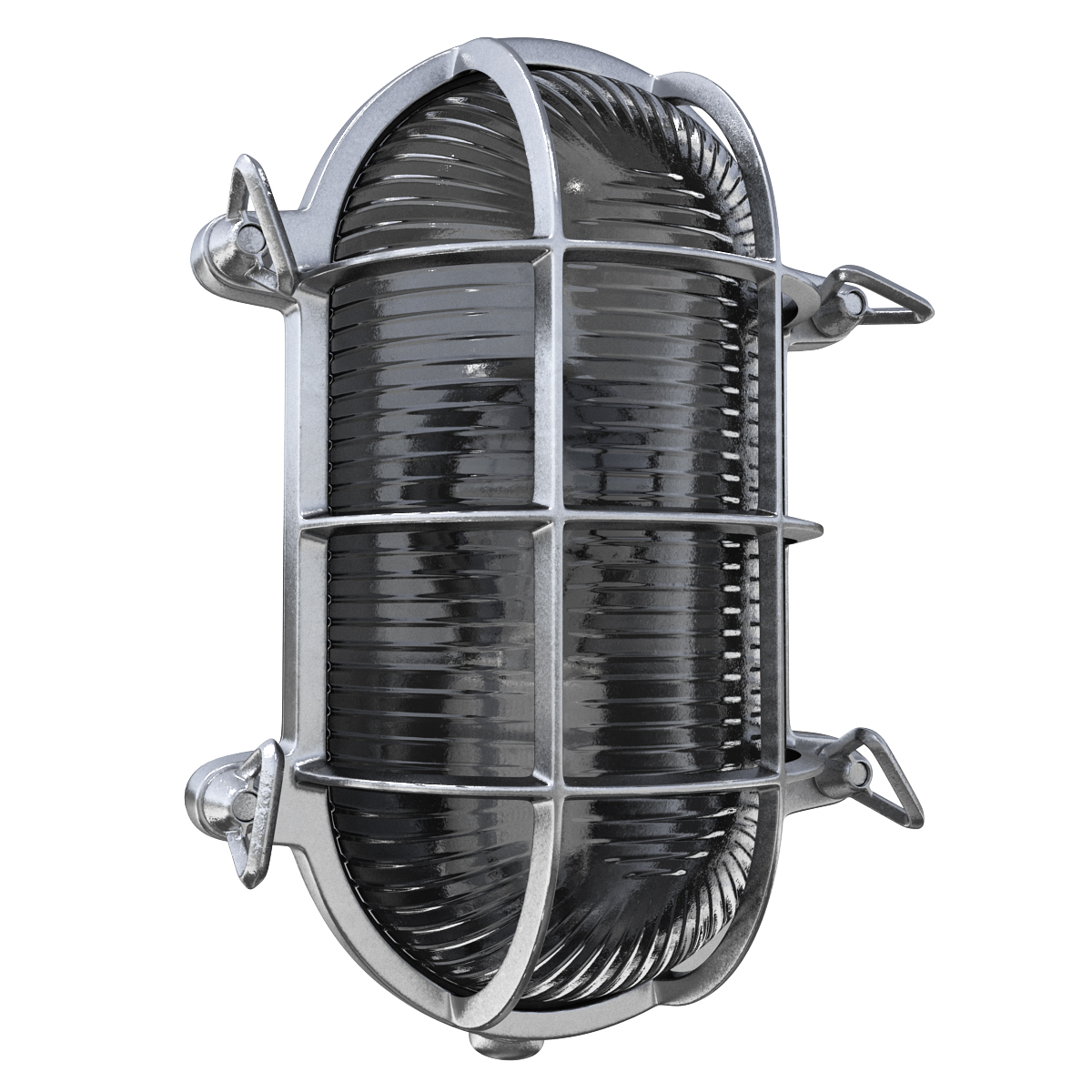Oval Bulkhead Light Silver, view 4