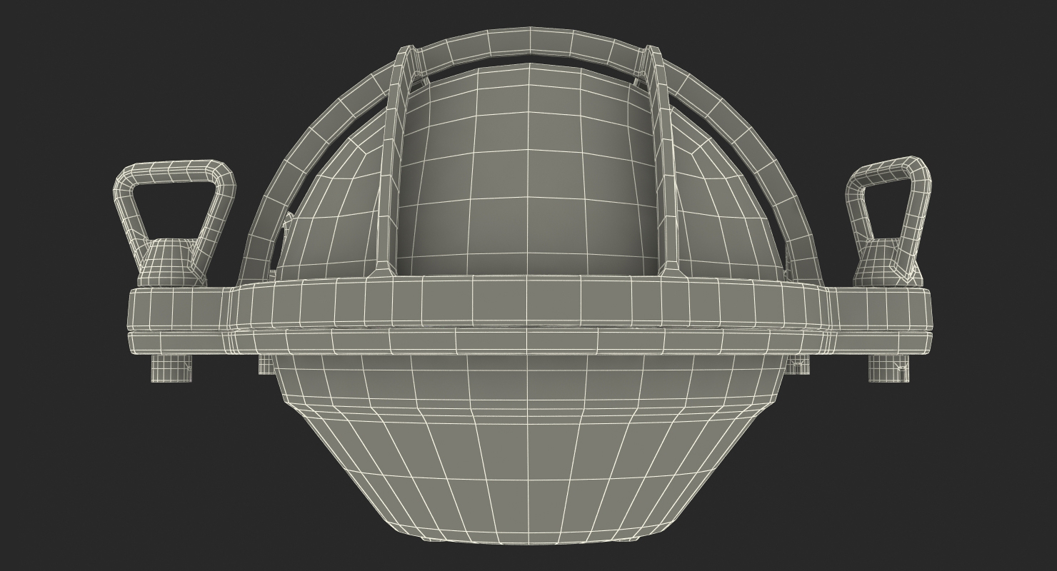3D Oval Bulkhead Light Silver