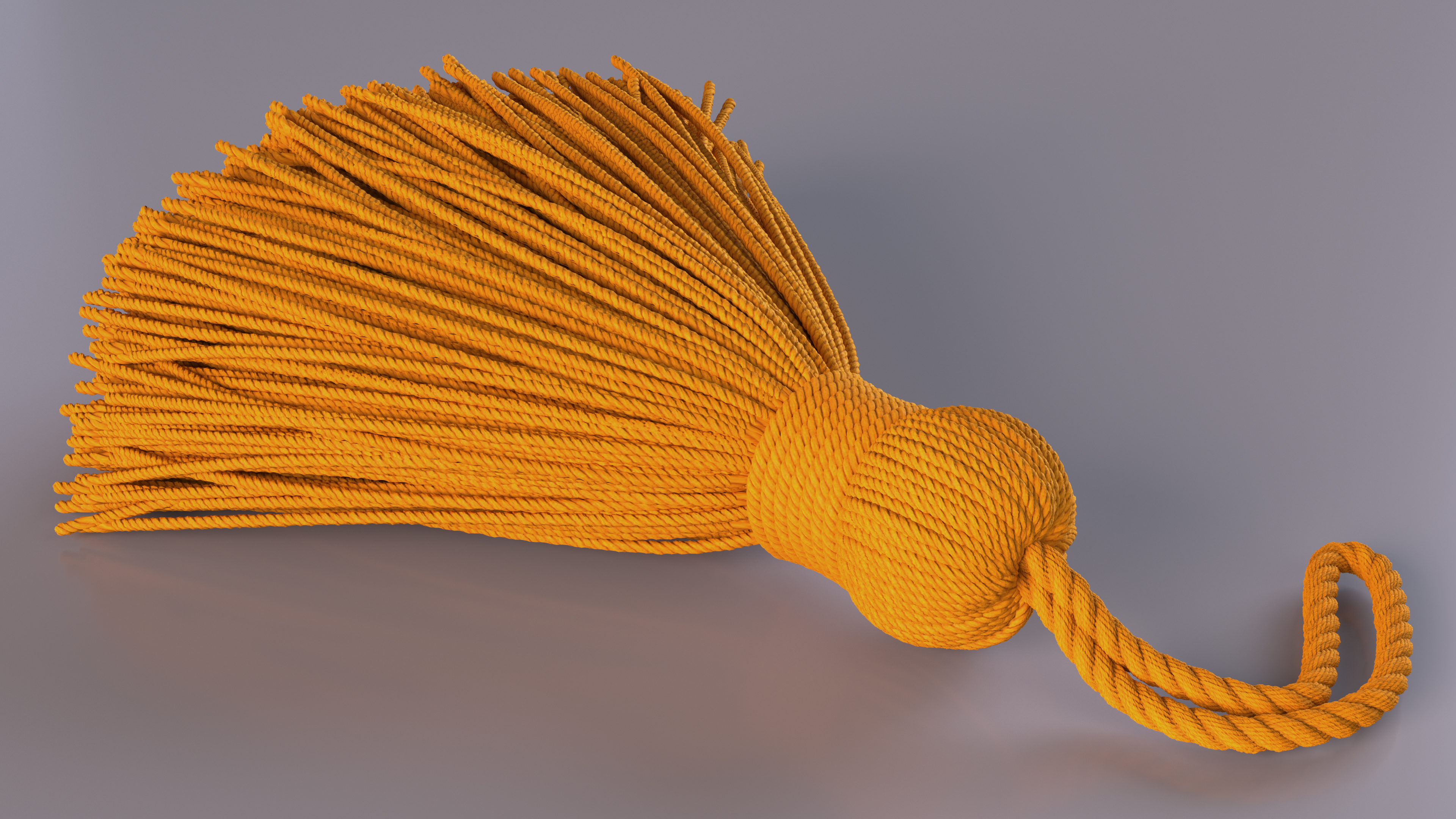 3D model Cotton Tassel Yellow