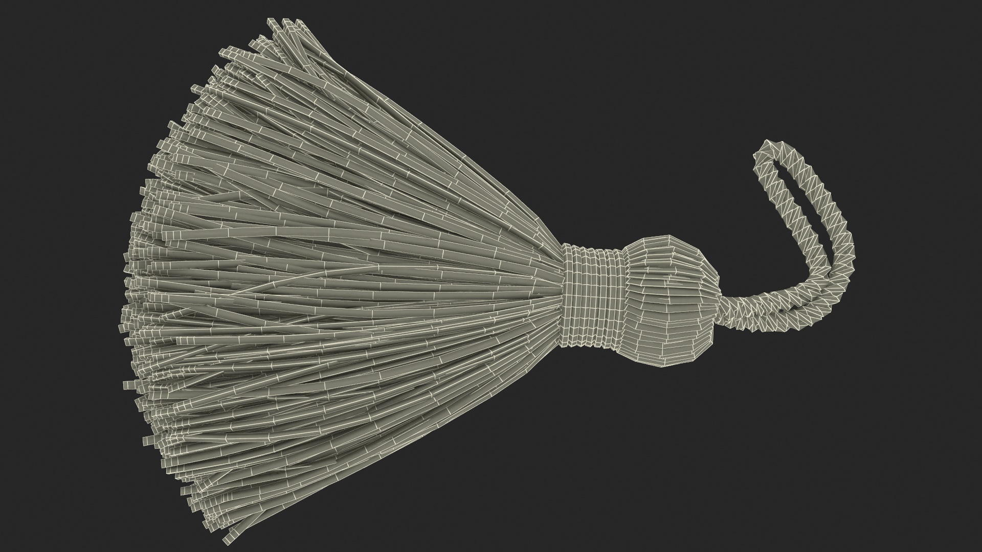 3D model Cotton Tassel Yellow