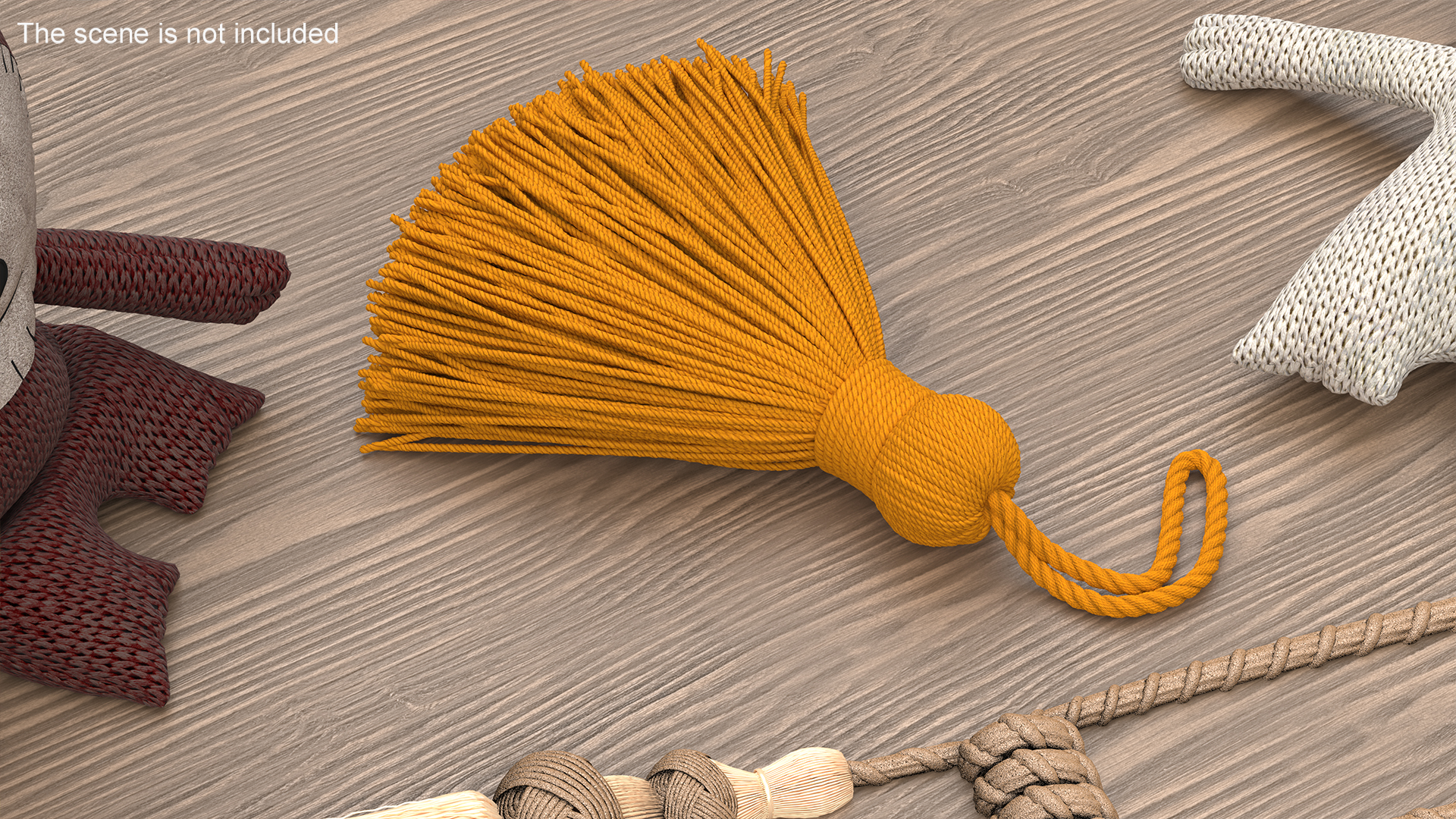 3D model Cotton Tassel Yellow