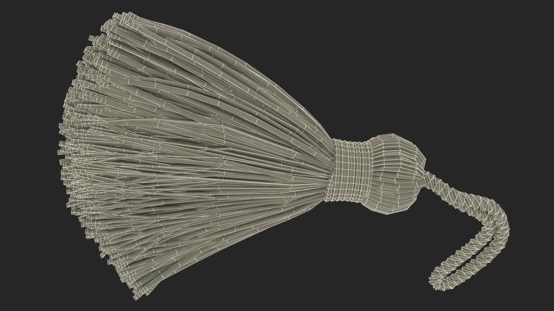 3D model Cotton Tassel Yellow