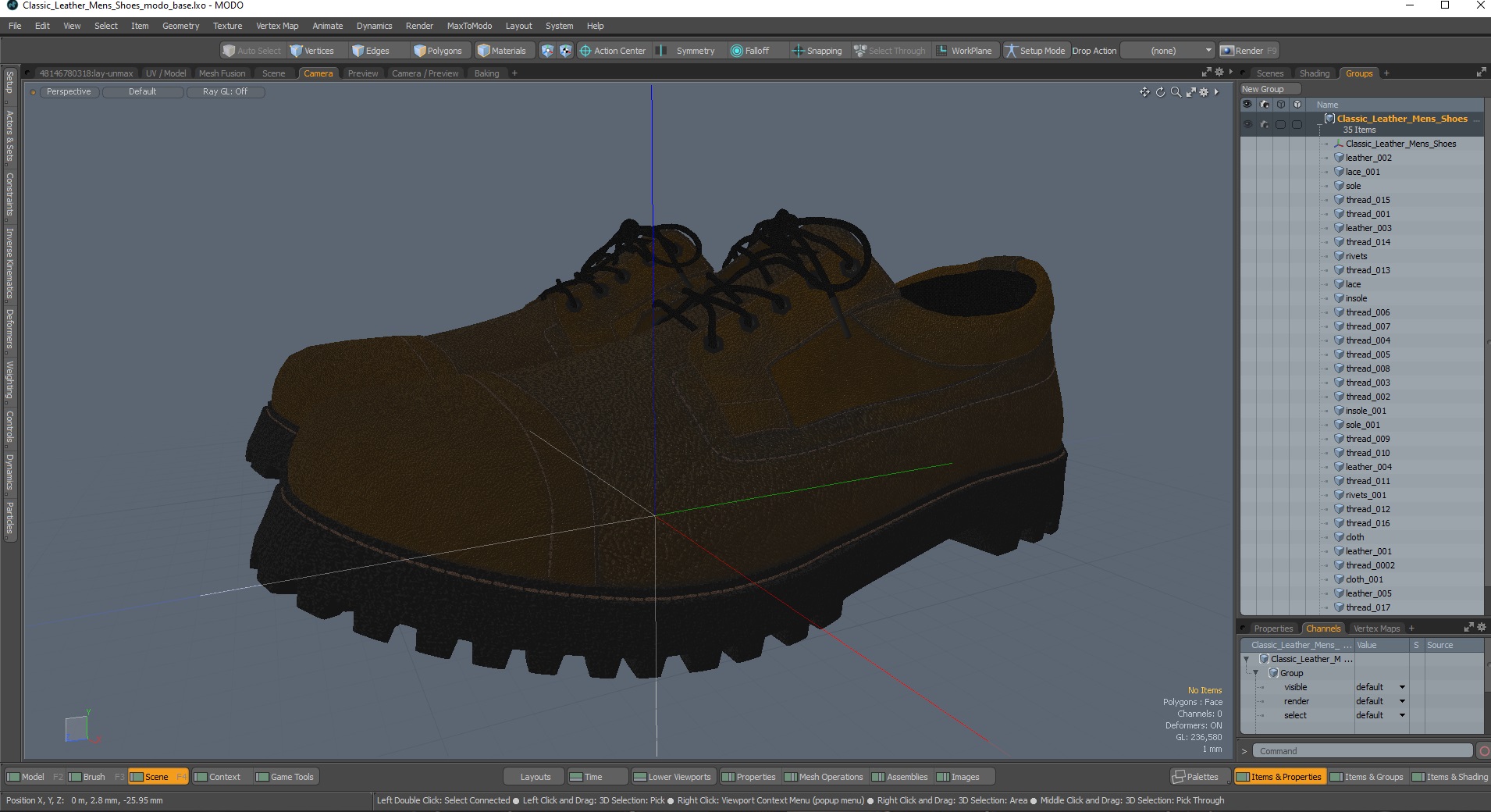 3D Classic Leather Mens Shoes