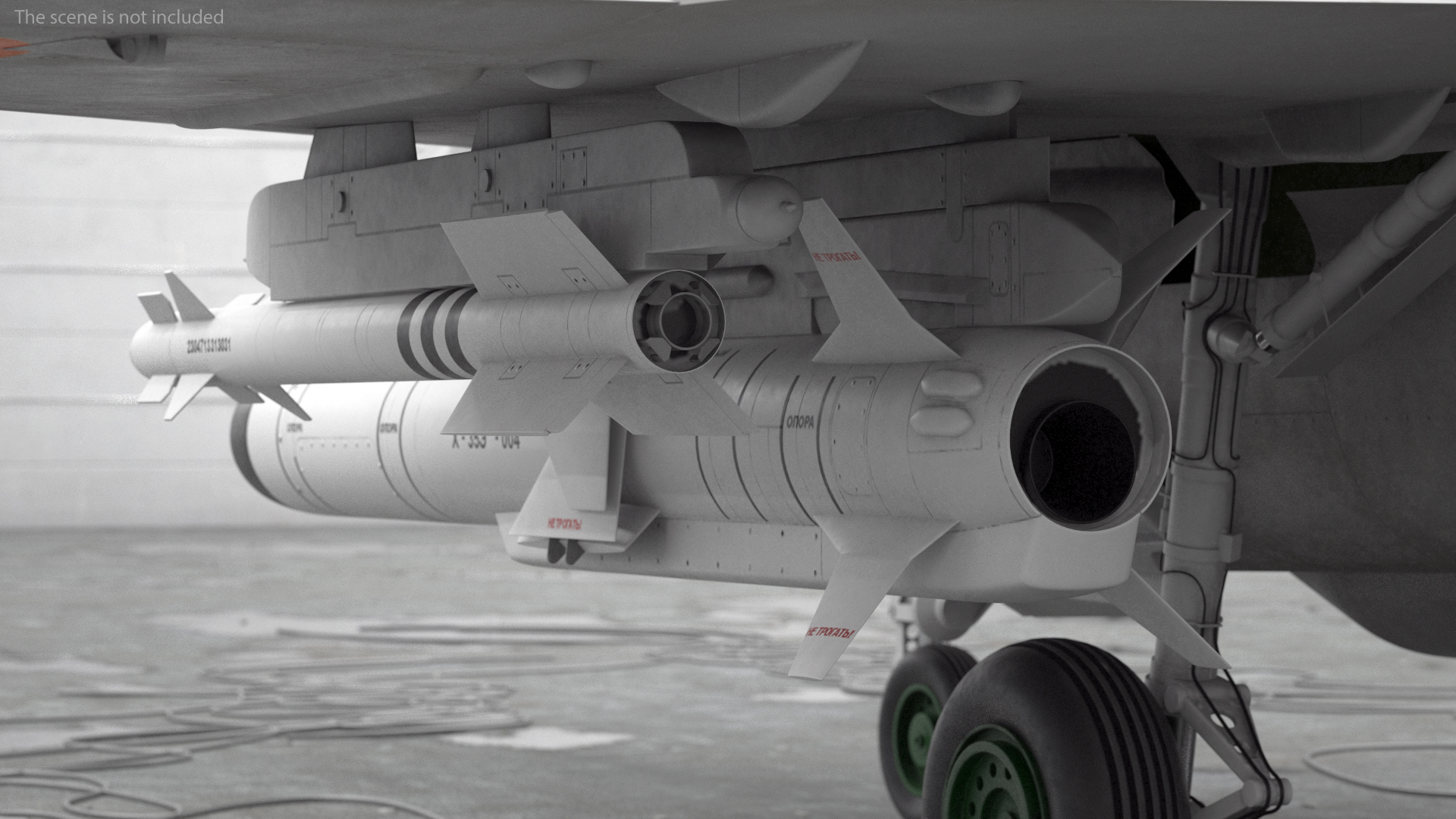 MiG 29 KUB Tandem Aircraft Indian with Armament 3D