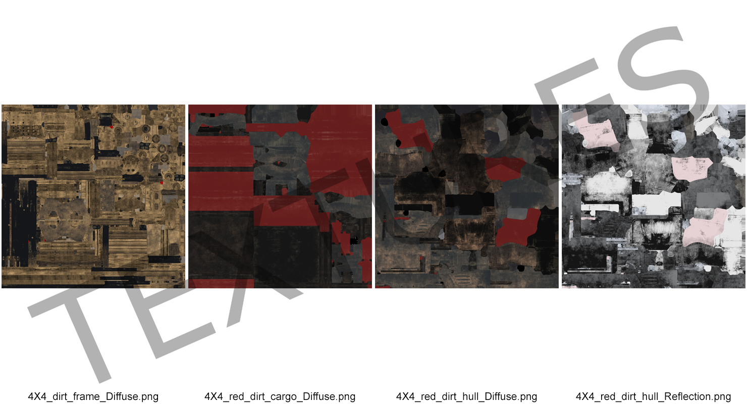 3D ATV 4x4 Dirty model