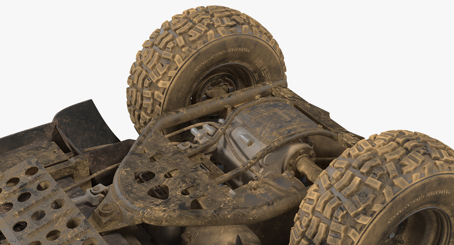 3D ATV 4x4 Dirty model