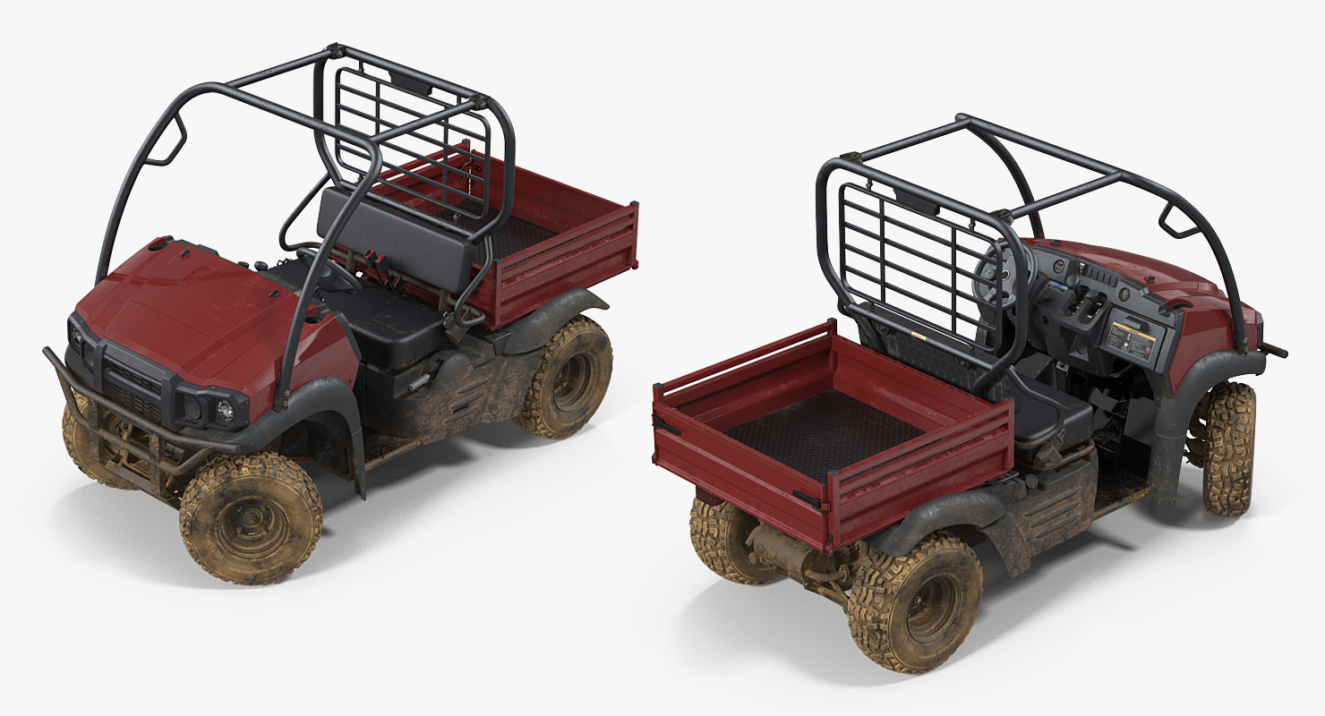3D ATV 4x4 Dirty model